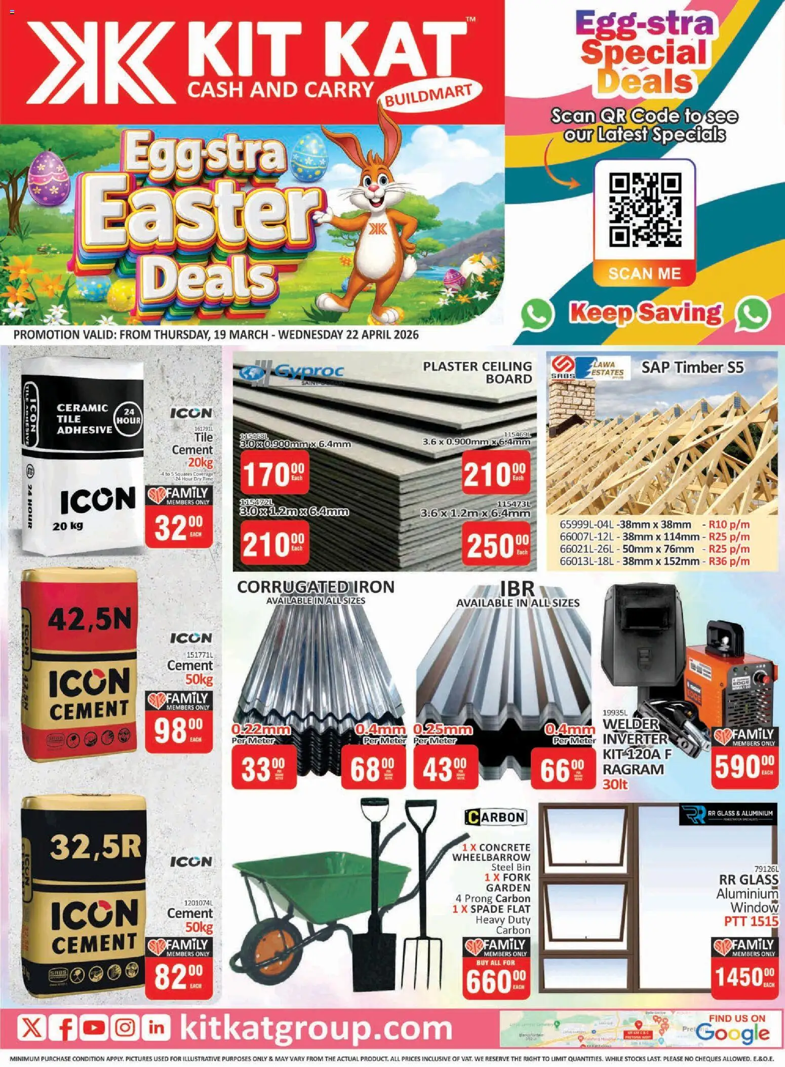 New KIT KAT Cash & Carry catalogue – valid from 19.03.2026 | Page: 16 | Products: Adhesive, Wheelbarrow, Plaster, Cement
