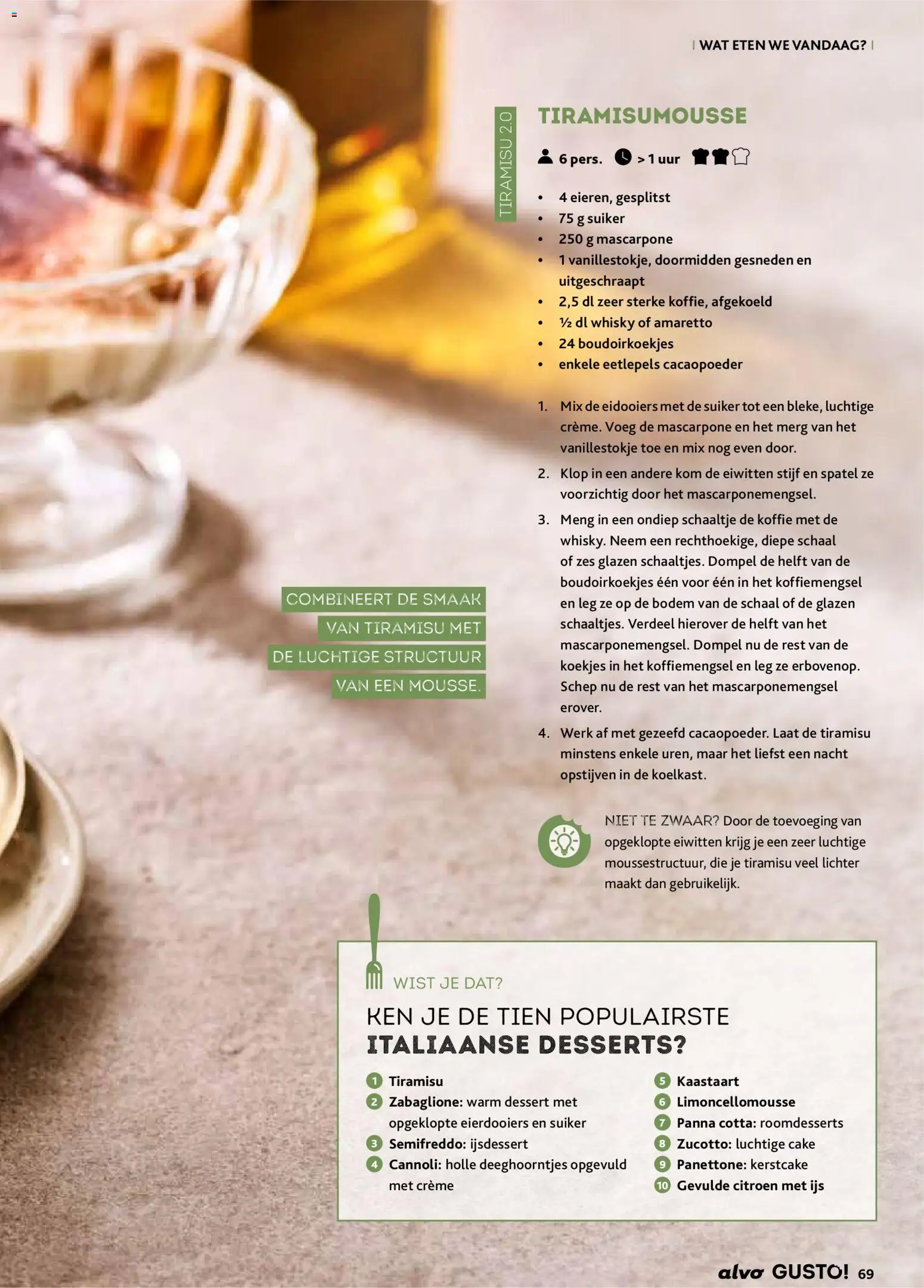 {H1} | Pagina: 69 | Producten: Whisky, Cake, Crème, Schep