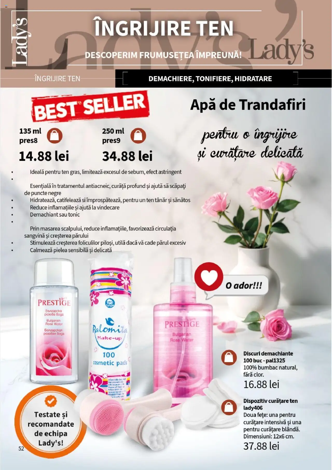 Catalog Lady’s – valabil de la 01.08.2025 | Pagină: 52 | Produse: Demachiant, Apă