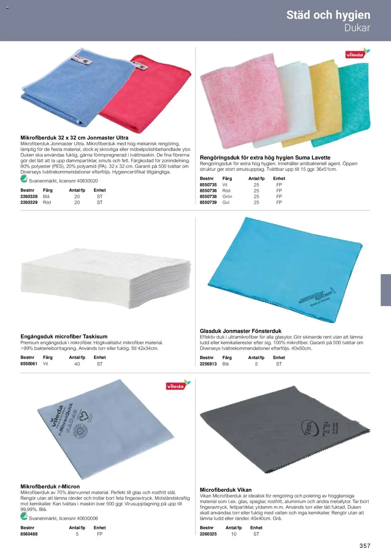 Office Depot reklamblad aktuell från 15.02.2024 | Sida: 359 | Produkter: Microfiberduk, Duk