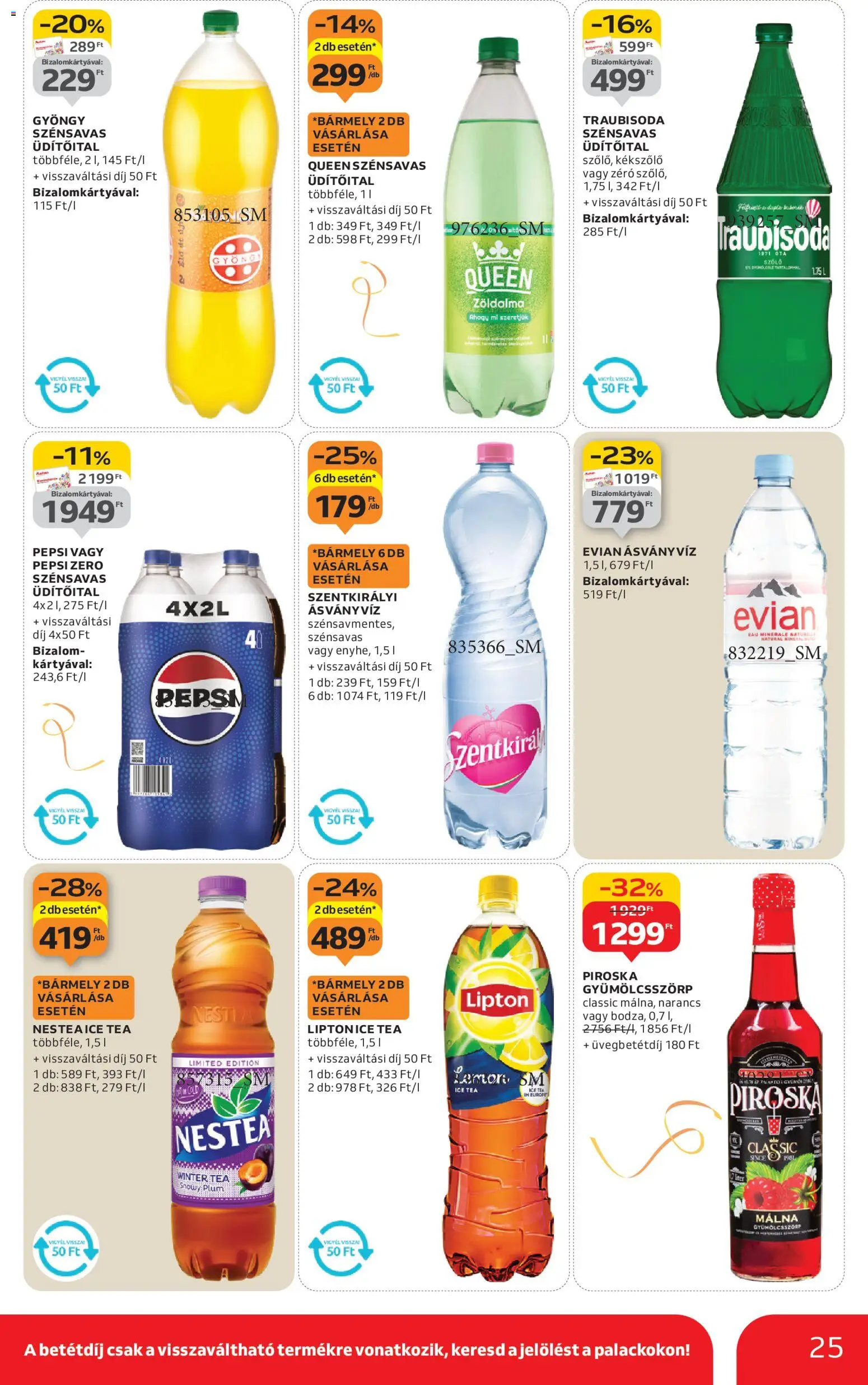 Auchan akciós ujság - amely érvényes a következő dátumtól: 27.12.2025 | Oldal: 25 | Termékek: Szőlő, Málna, Ásványvíz, Narancs