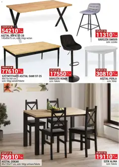 Merkury Market akciós újság - amely érvényes a következő dátumtól: 01.04.2026 | Oldal: 11 | Termékek: Asztal, Szék, Barszek