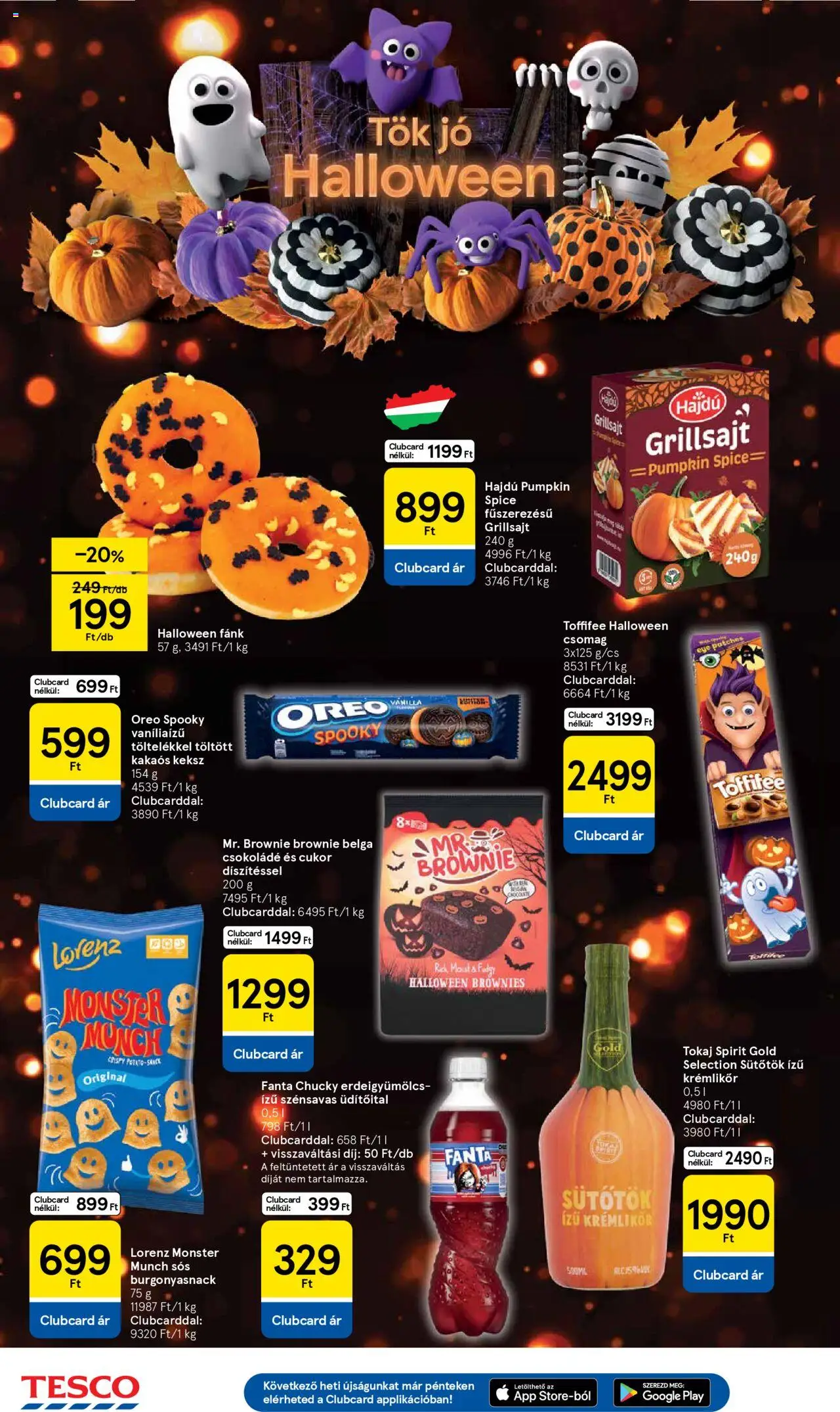 Tesco akciós ujság - amely érvényes a következő dátumtól: 09.10.2025 | Oldal: 10 | Termékek: Fanta, Krémlikőr, Csokoládé, Cukor