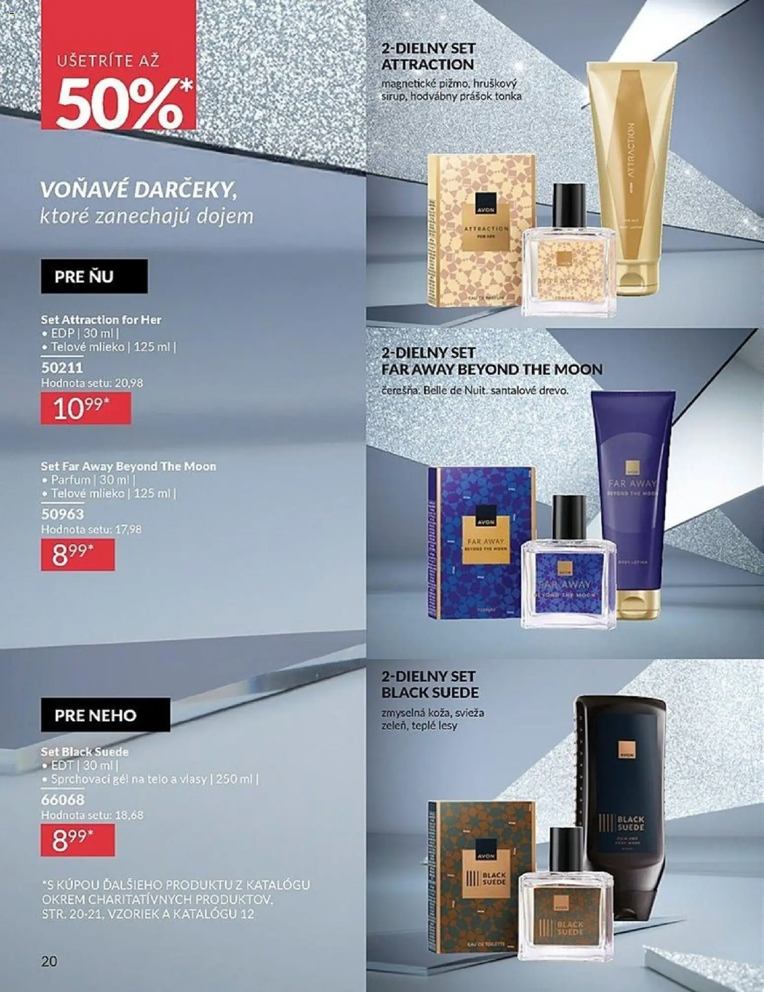 Nové Avon akcie – leták je platný od 01.11.2025 | Strana: 20 | Produkty: Mlieko, Telové mlieko