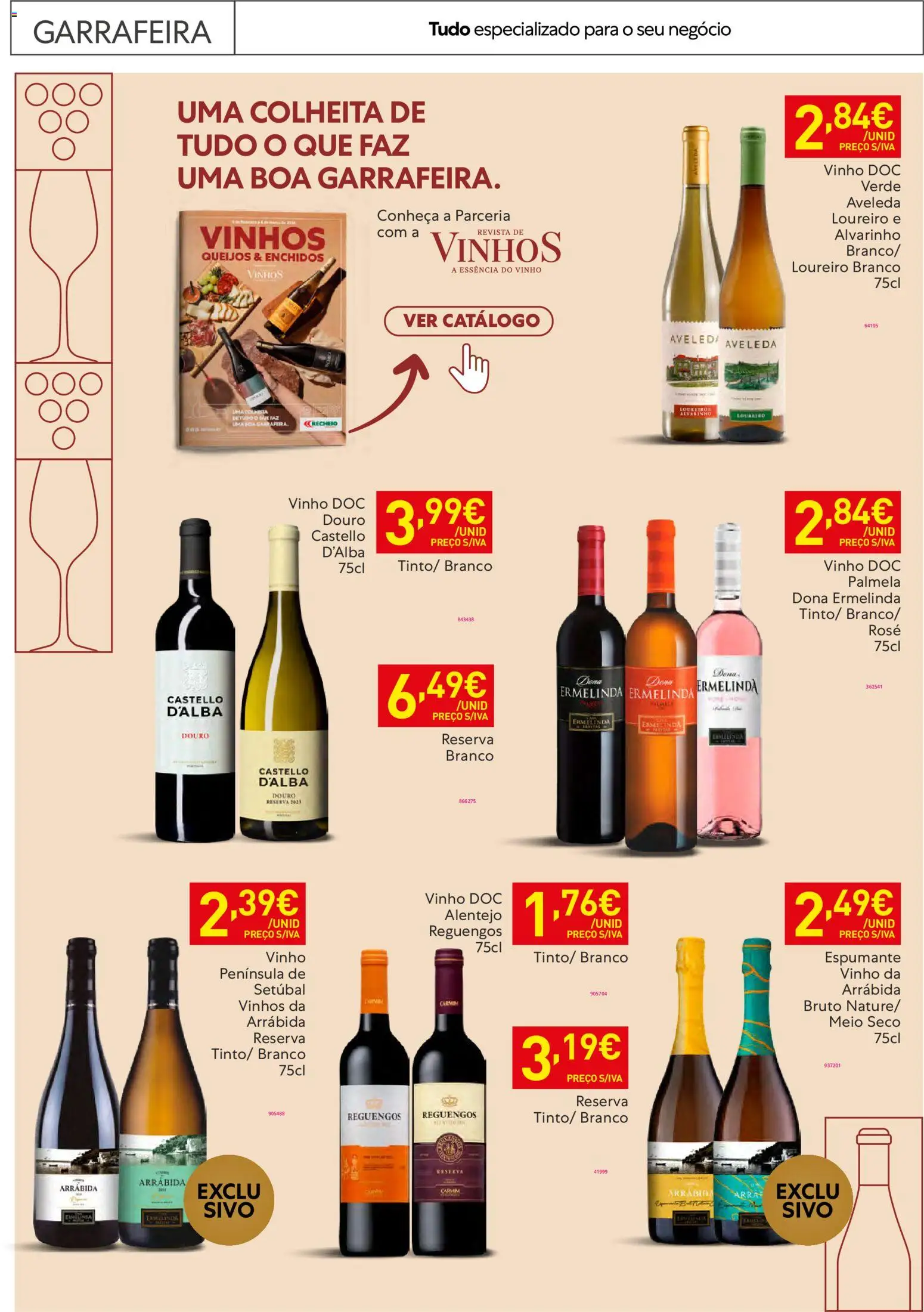 Recheio Horeca │ válido de 17.02.2026 | Página: 24 | Produtos: Espumante, Castello d'Alba, Vinho