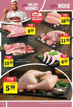 Pogląd oferty "Gram Market gazetka" - ważna od 08.04.2026 | Strona: 2 | Produkty: Piersi, Łopatka wieprzowa, Boczek surowy, Ćwiartka z kurczaka
