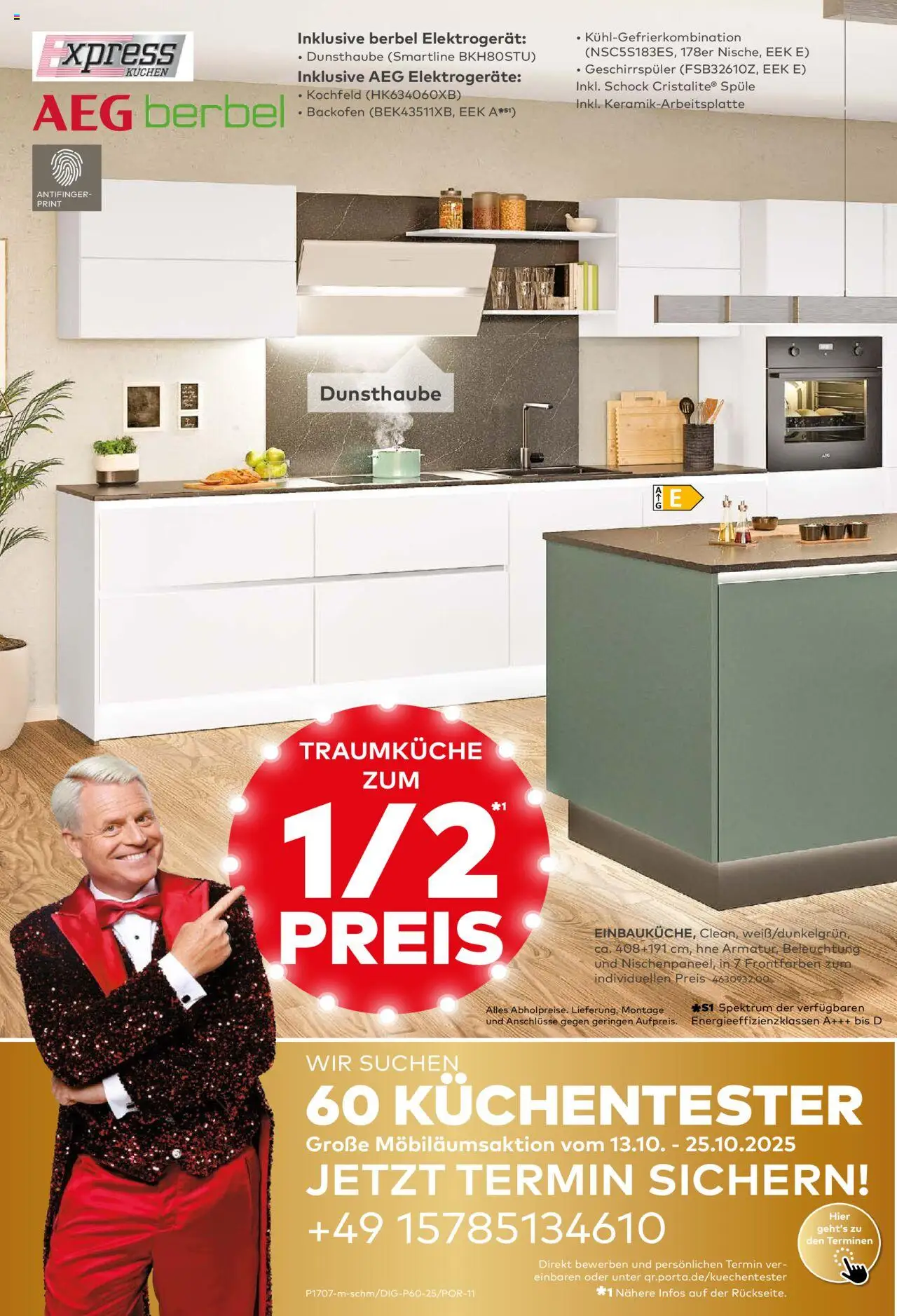 Porta! 60 Küchentester gesucht - Berlin – gültig ab 12.10.2025 | Seite: 2 | Produkte: Geschirrspüler, Kochfeld, Backofen, Kühlgefrierkombination