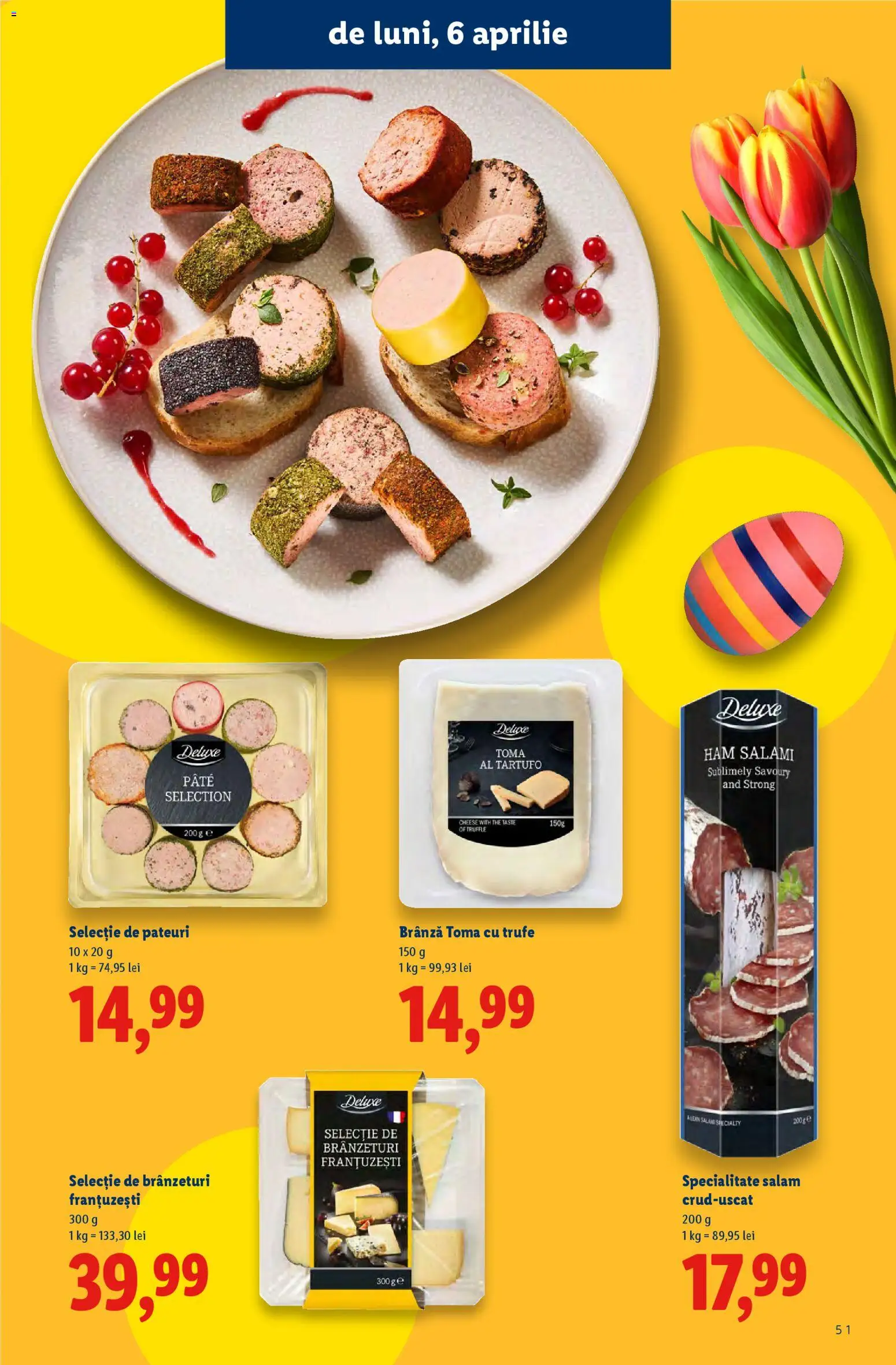 Noul catalog Lidl – valabil de la 02.03.2026 | Pagină: 51 | Produse: Pate, Brânză, Salam