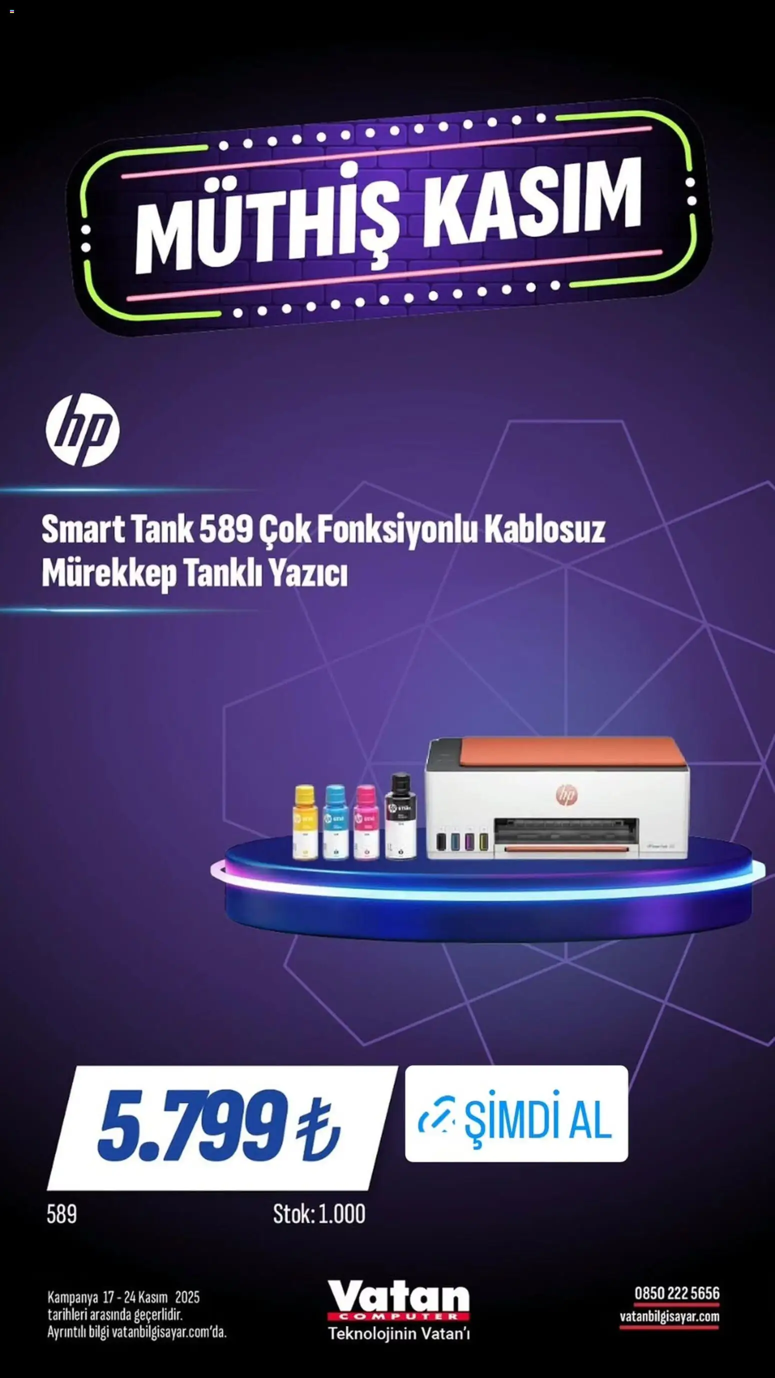 Vatan Bilgisayar Black Friday - 17.11.2025 tarihinden itibaren geçerlidir | Sayfa: 13 | Ürünler: Yazıcı