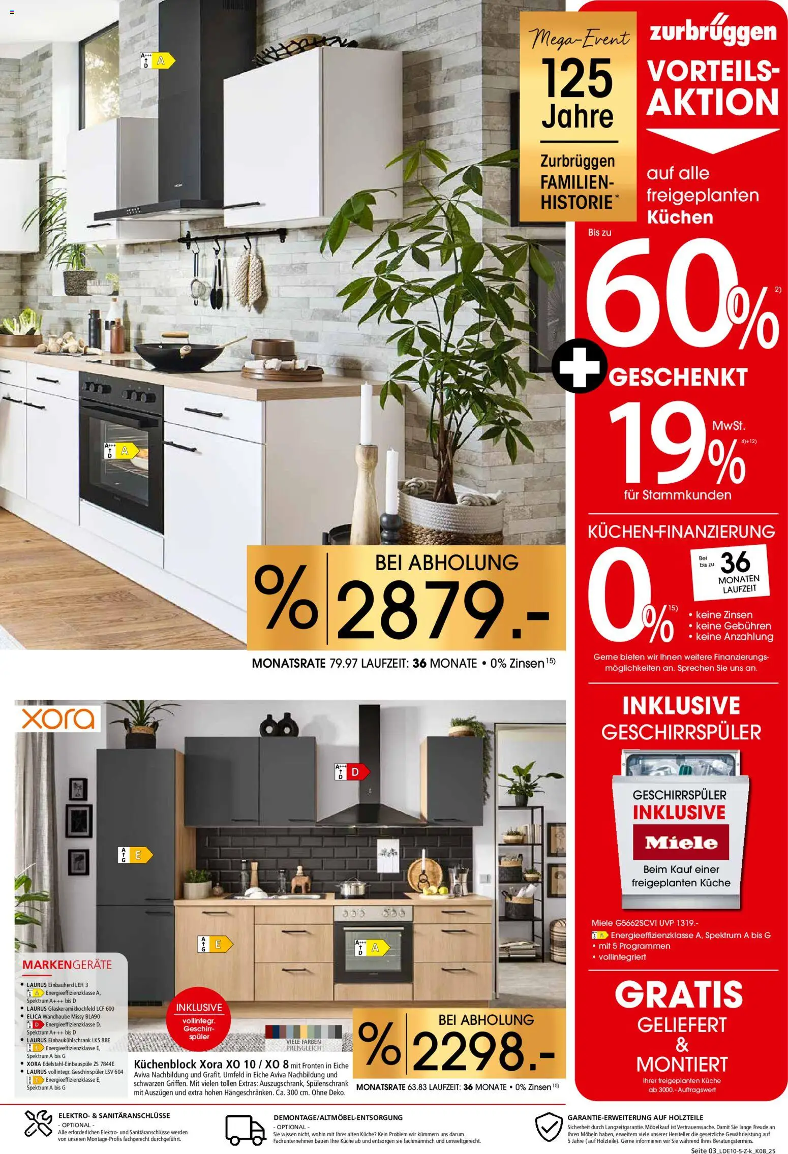 Zurbrüggen Küchentester gesucht – gültig ab 25.10.2025 | Seite: 3 | Produkte: Miele, Küchenblock, Küche, Kuchen