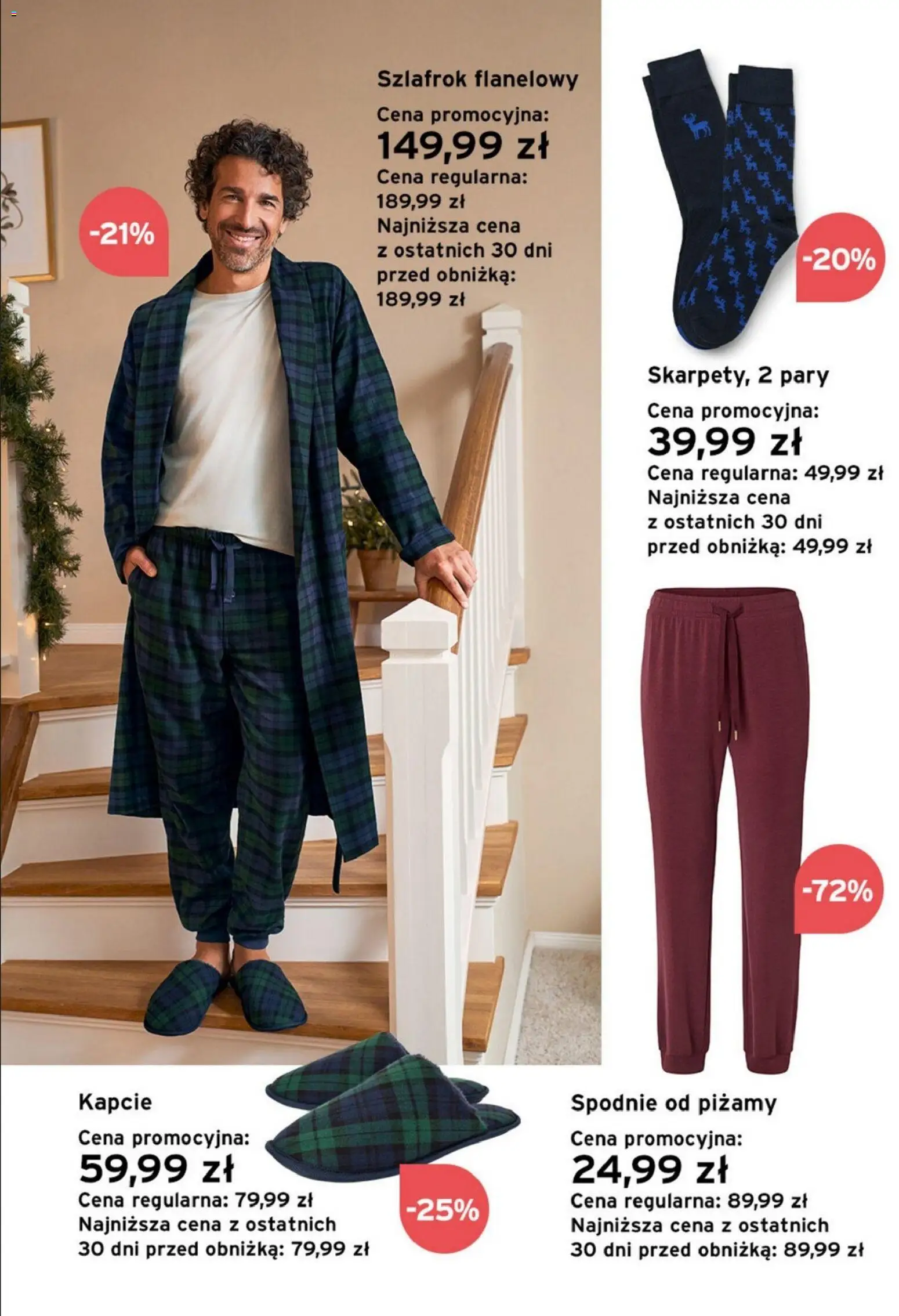 Tchibo promocje od 22.12.2025 | Strona: 7 | Produkty: Spodnie, Szlafrok, Kapcie