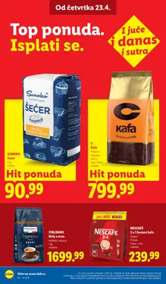 C Kafa, Pržena i mlevena kafa, 500 g - pregled Lidl kataloga - važi od 23.04.2026 | Strana: 32