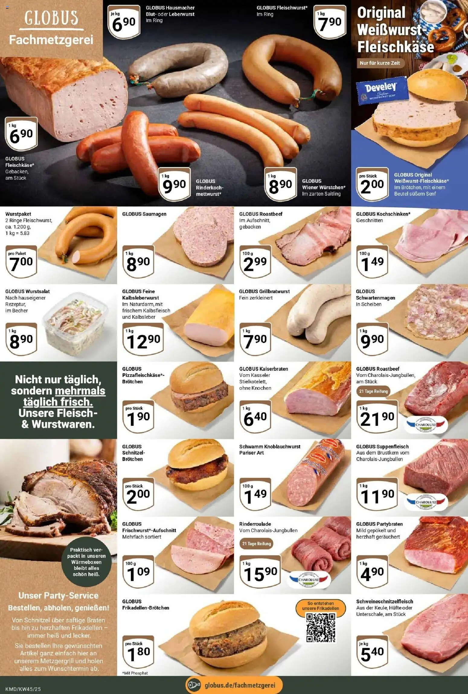 Globus prospekt Köln	 – gültig ab 03.11.2025 | Seite: 7 | Produkte: Roastbeef, Kalbsleber, Suppenfleisch, Fleisch