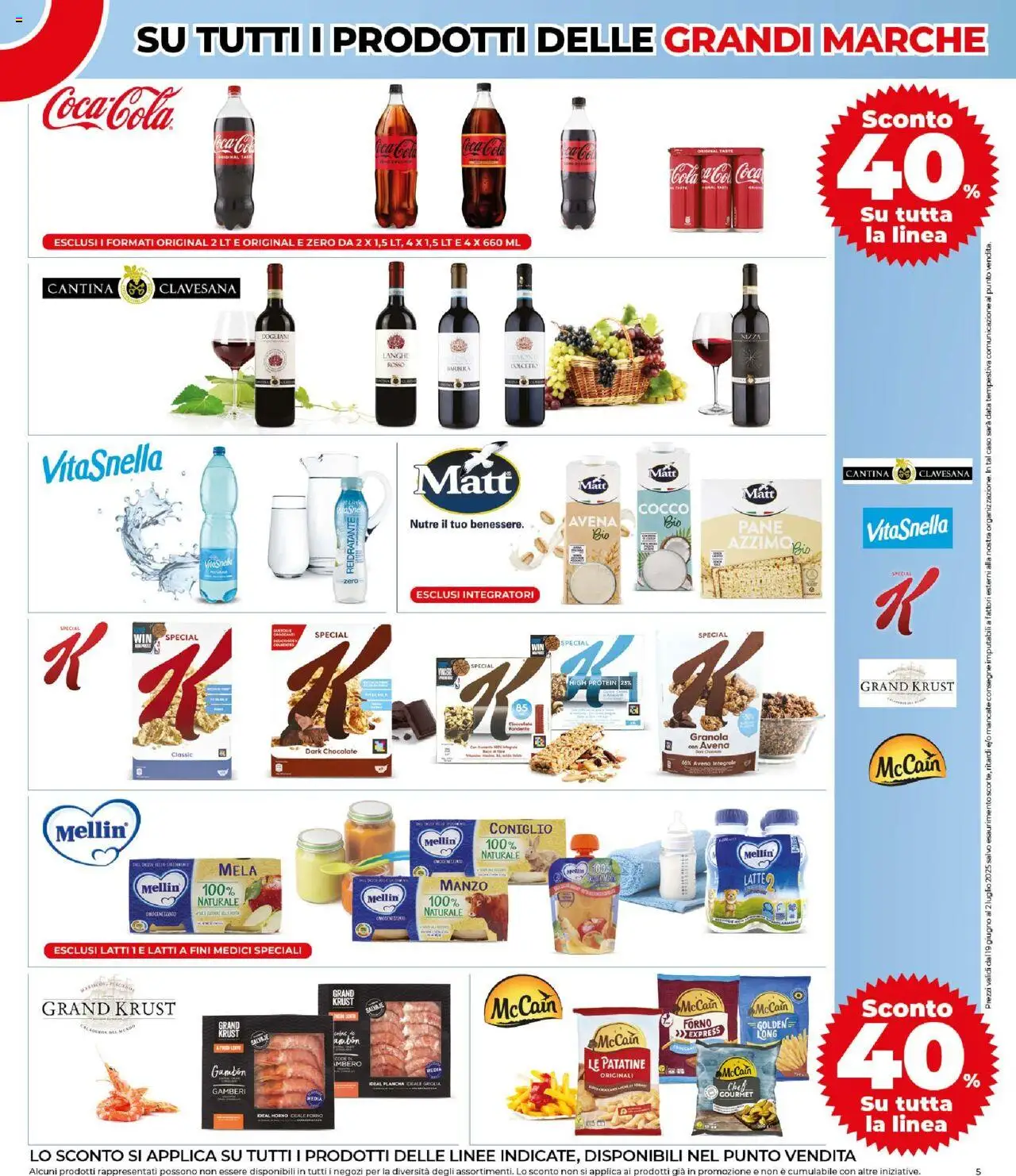 Volantino COOP del 19.06.2025 | Pagina: 5 | Prodotti: Gamberi, Patatine, Latte, Cocco