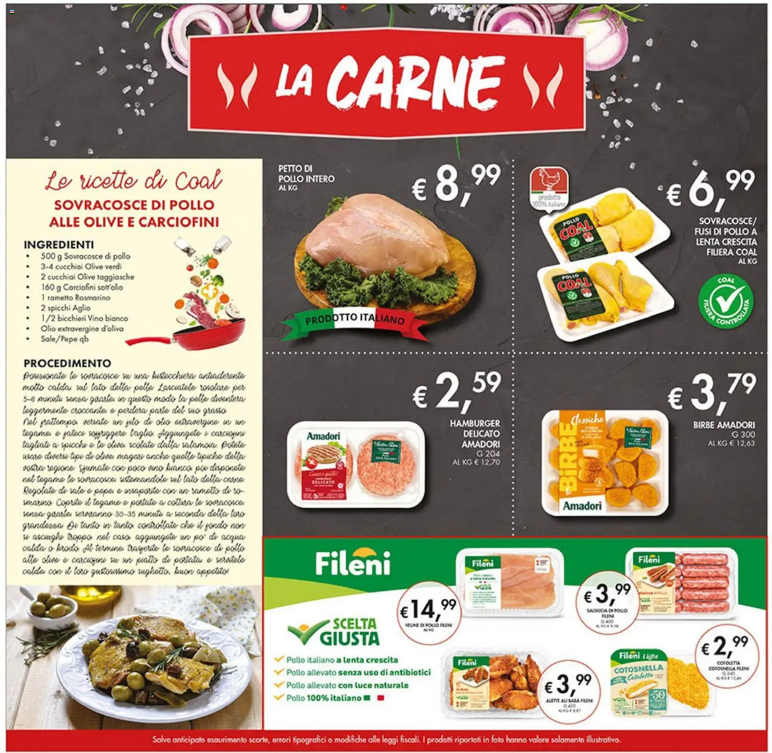 Volantino Coal del 27.12.2025 | Pagina: 5 | Prodotti: Rosmarino, Bistecchiera, Acqua, Hamburger