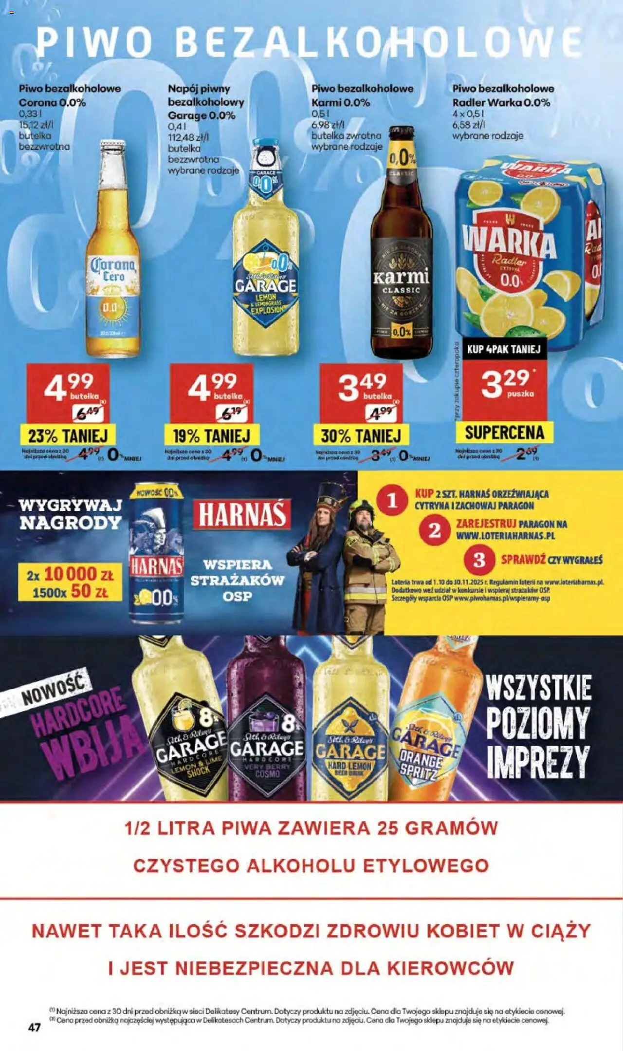 Delikatesy Centrum Gazetka od 02.10.2025 | Strona: 47 | Produkty: Cytryna, Delikatesy, Harnaś, Piwo