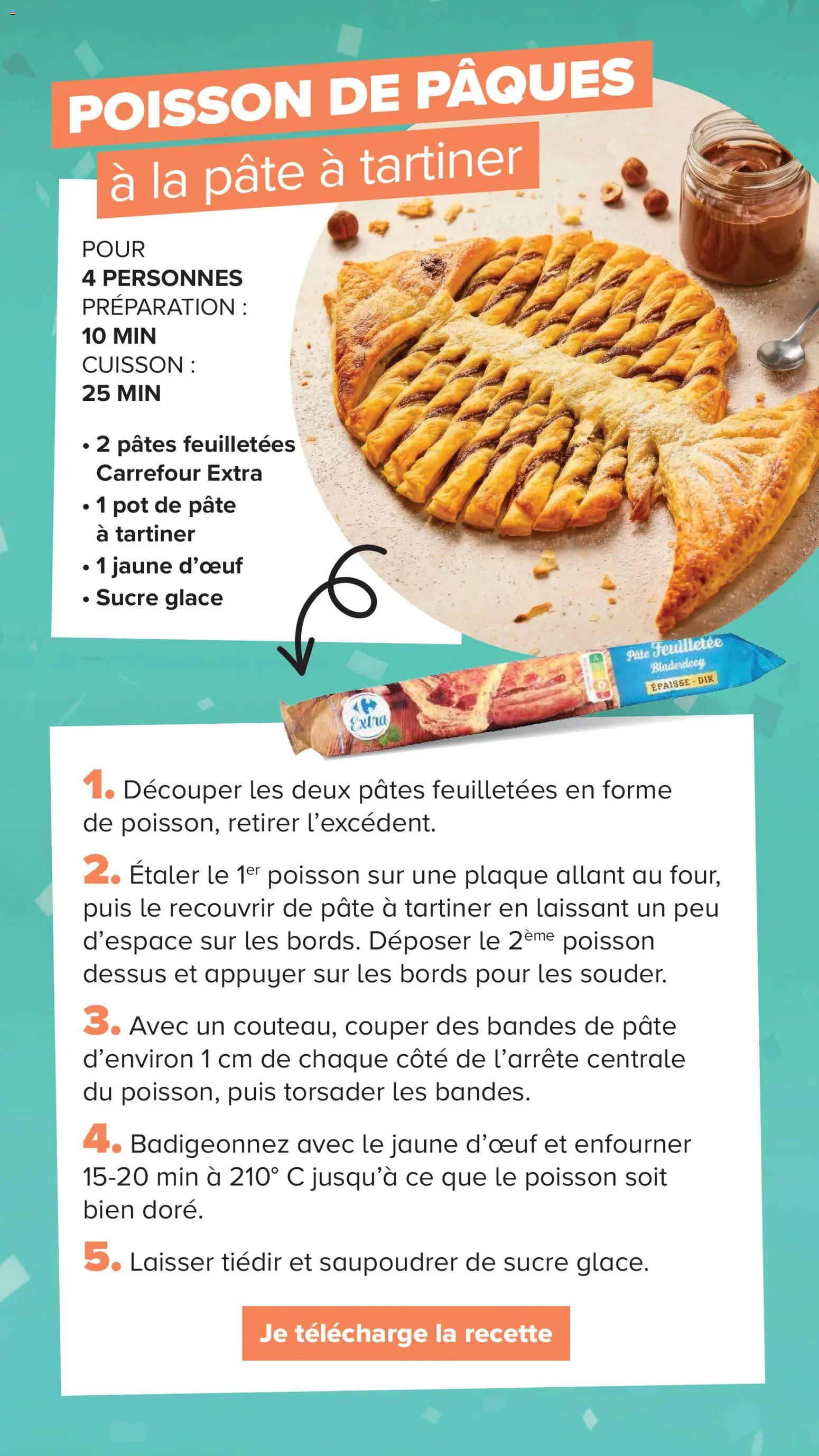{H1} | Page: 19 | Produits: Pâte feuilletée, Pâte à tartiner, Poisson, Pâtes