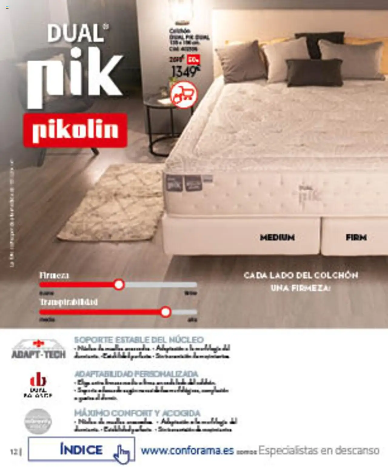 Conforama folleto │ válido desde el 07.08.2025 | Página: 12 | Productos: Colchon