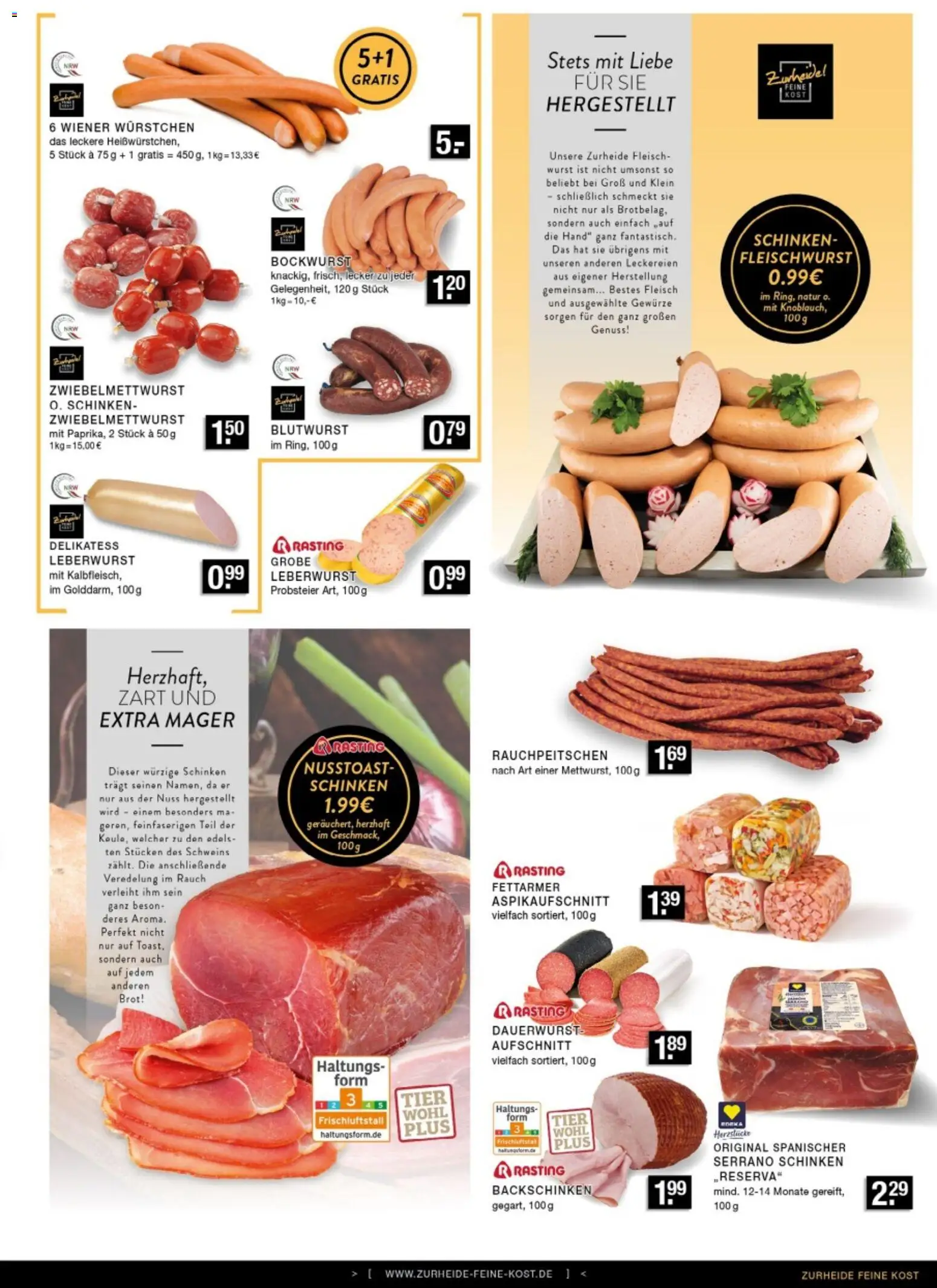 Edeka Zurheide Prospekt 	 – gültig ab 26.01.2026 | Seite: 3 | Produkte: Bockwurst, Serrano schinken, Schinken, Fleisch