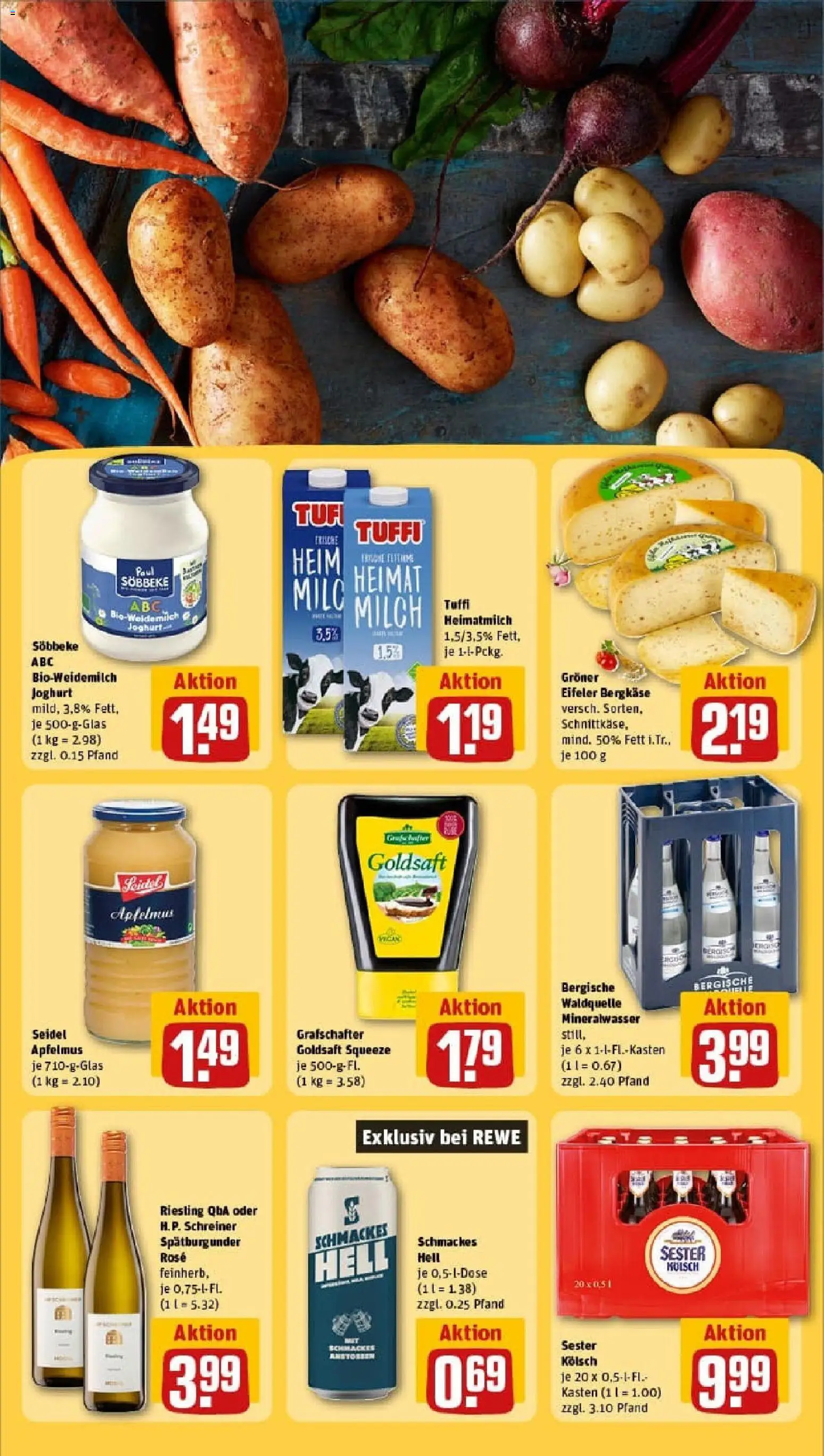 Rewe prospekt Köln / Porz Wahn	 – gültig ab 26.10.2025 | Seite: 27 | Produkte: Milch, Joghurt, Mineralwasser, Apple