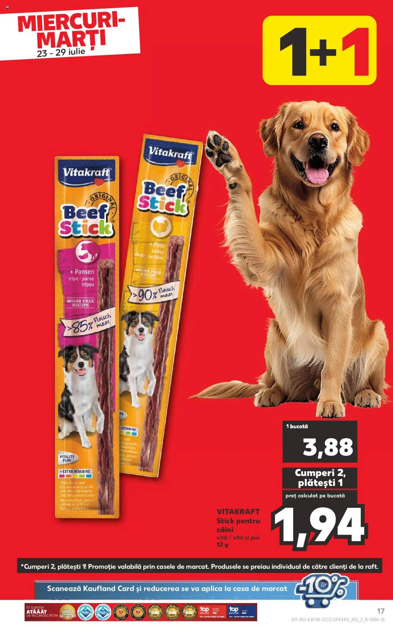 Kaufland RO akciós ujság - amely érvényes a következő dátumtól: 23.07.2025 | Oldal: 17