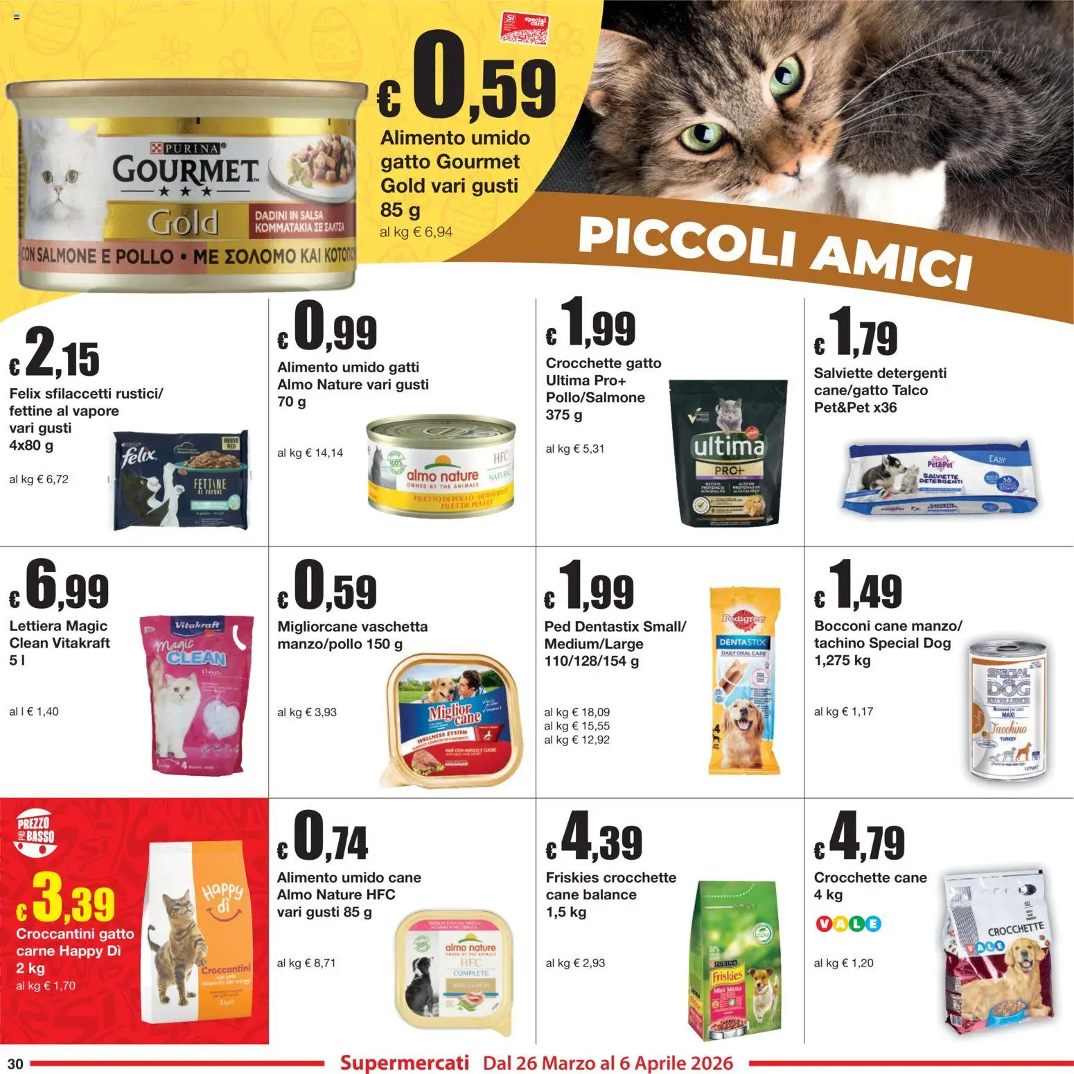 Volantino Sì con Te del 26.03.2026 | Pagina: 30 | Prodotti: Pollo, Salsa, Tacchino, Crocchette