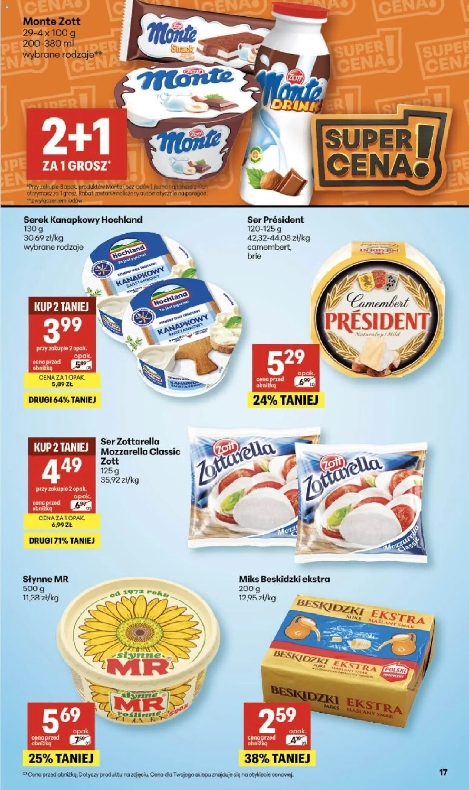 Delikatesy Centrum Gazetka od 26.02.2026 | Strona: 17 | Produkty: Serek kanapkowy, Serek, Ser, Mozzarella