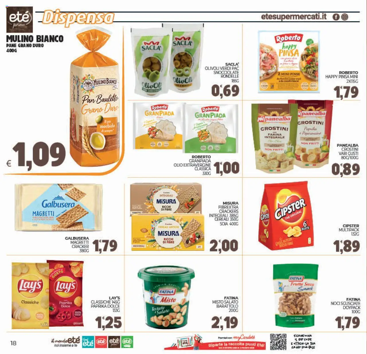 Volantino Eté del 29.08.2025 | Pagina: 18 | Prodotti: Pane, Olio, Farina, Noci