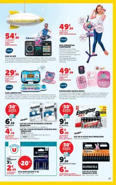 Super U - Prévisualisation de Super U - Prix bas de Noël valide à partir de 21.10.2025 | Page: 43 | Produits: Clavier, Prise, Jeux, Piles