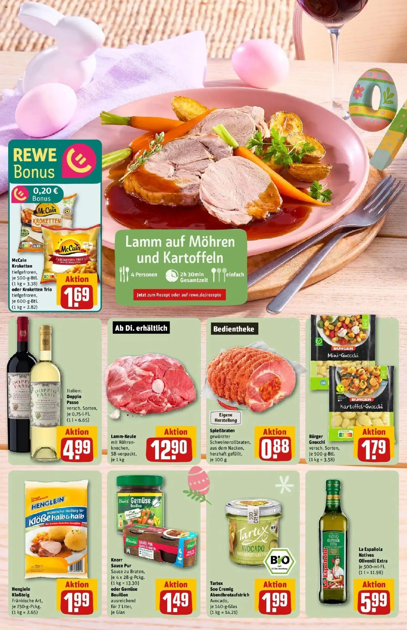 Rewe Prospekt Schwalmtal / Amern	 – gültig ab 30.03.2026 | Seite: 6 | Produkte: Knorr, McCain, Mohren, Doppio Passo