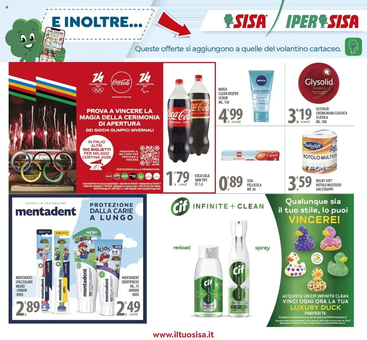 Volantino SISA del 23.09.2025 | Pagina: 23 | Prodotti: Dentifricio, Spazzolino, Fanta, Pellicola
