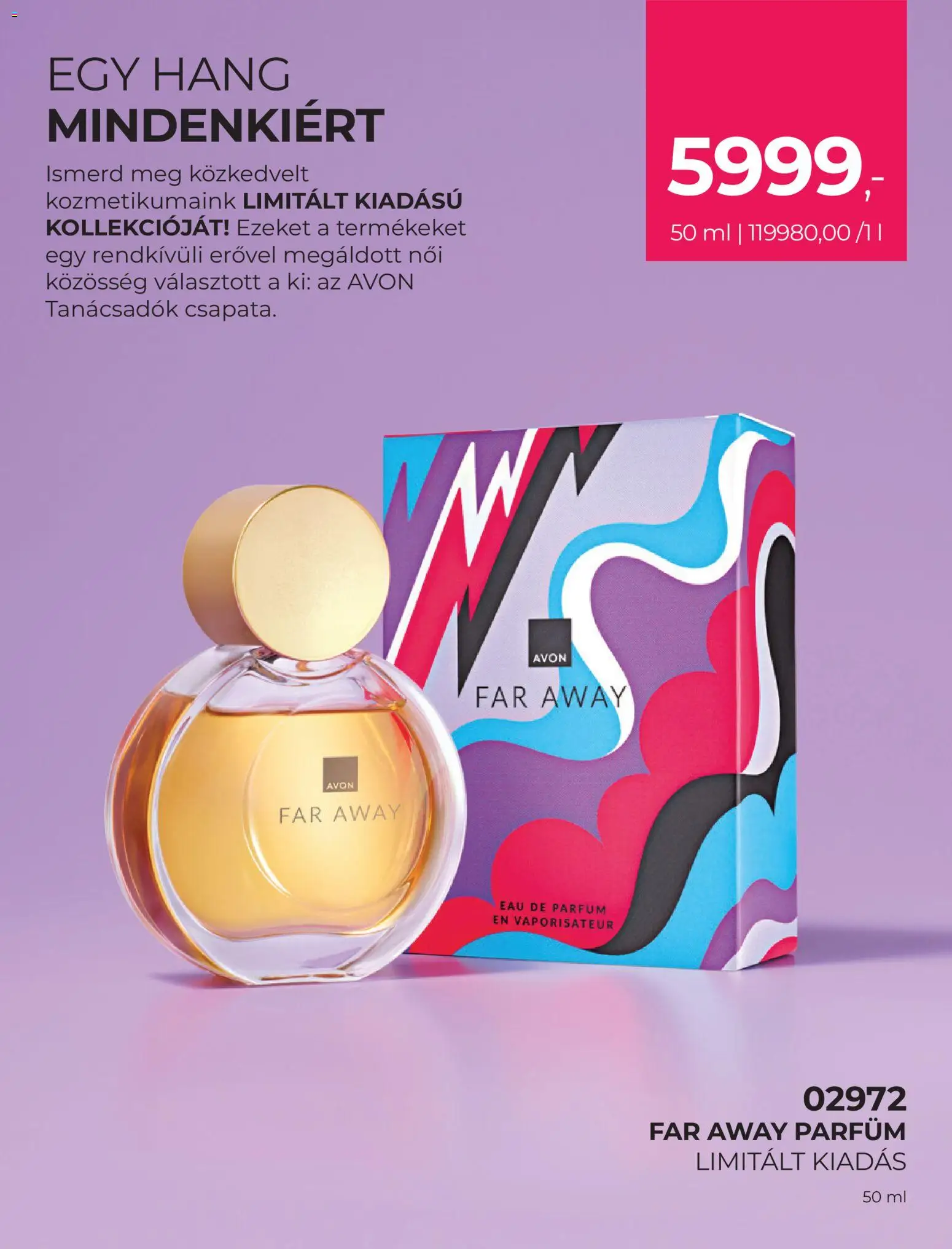 Avon akciós ujság - amely érvényes a következő dátumtól: 01.01.2026 | Oldal: 13 | Termékek: Parfüm