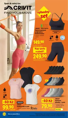 Náhled letáku CRIVIT Funkční triko S.Café®, Funkční triko, materiál: polyester, elastan, velikosti XS-L od 02.04.2026 | Strana: 30 | Produkty: Podprsenka, Ponožky, Sportovní podprsenka, Podprsenky
