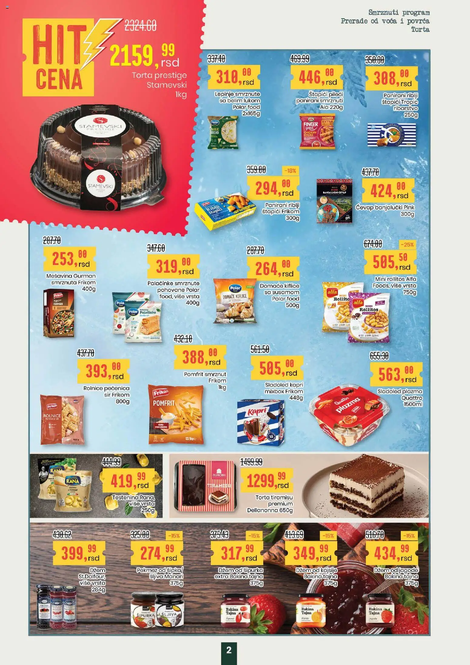 Aroma Market katalog - važi od 30.10.2025 | Strana: 2 | Proizvode: Jagoda, Sir, Šljiva, Pečenica