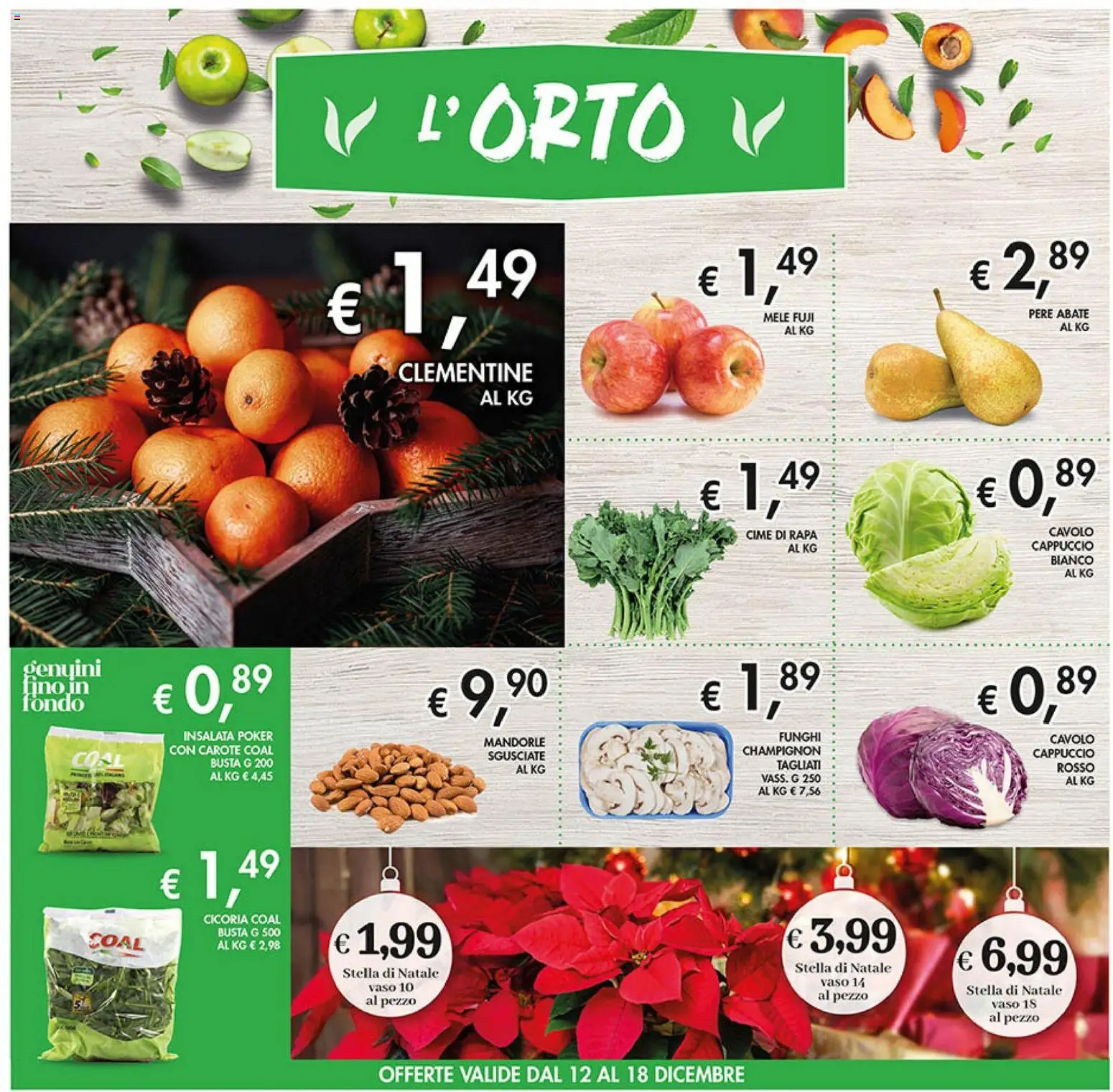 Volantino Coal del 12.12.2025 | Pagina: 2 | Prodotti: Insalata, Carote, Cavolo, Funghi