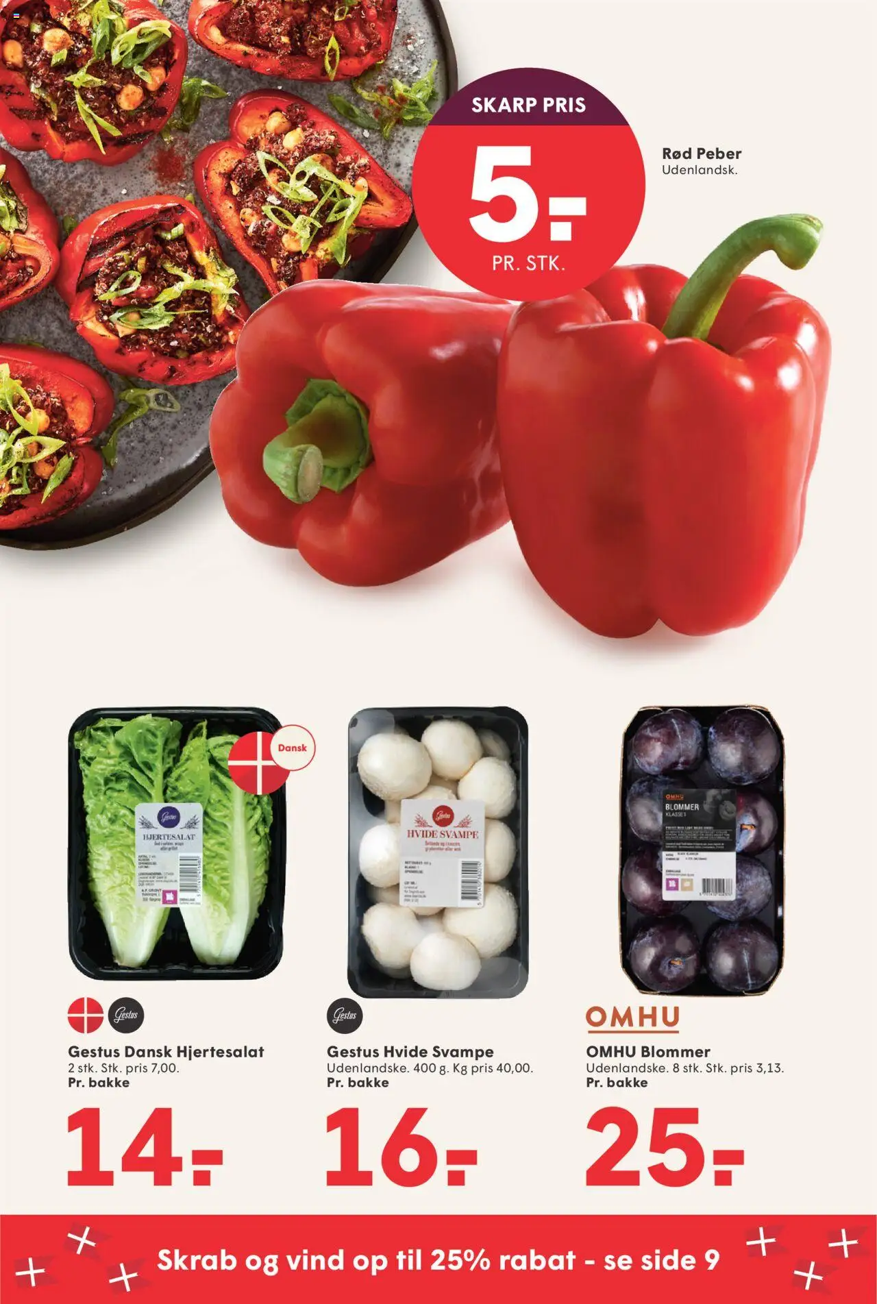 Spar tilbudsavis – gyldig fra 03.10.2025 | Side: 4 | Produkter: Svampe, Blommer, Peber