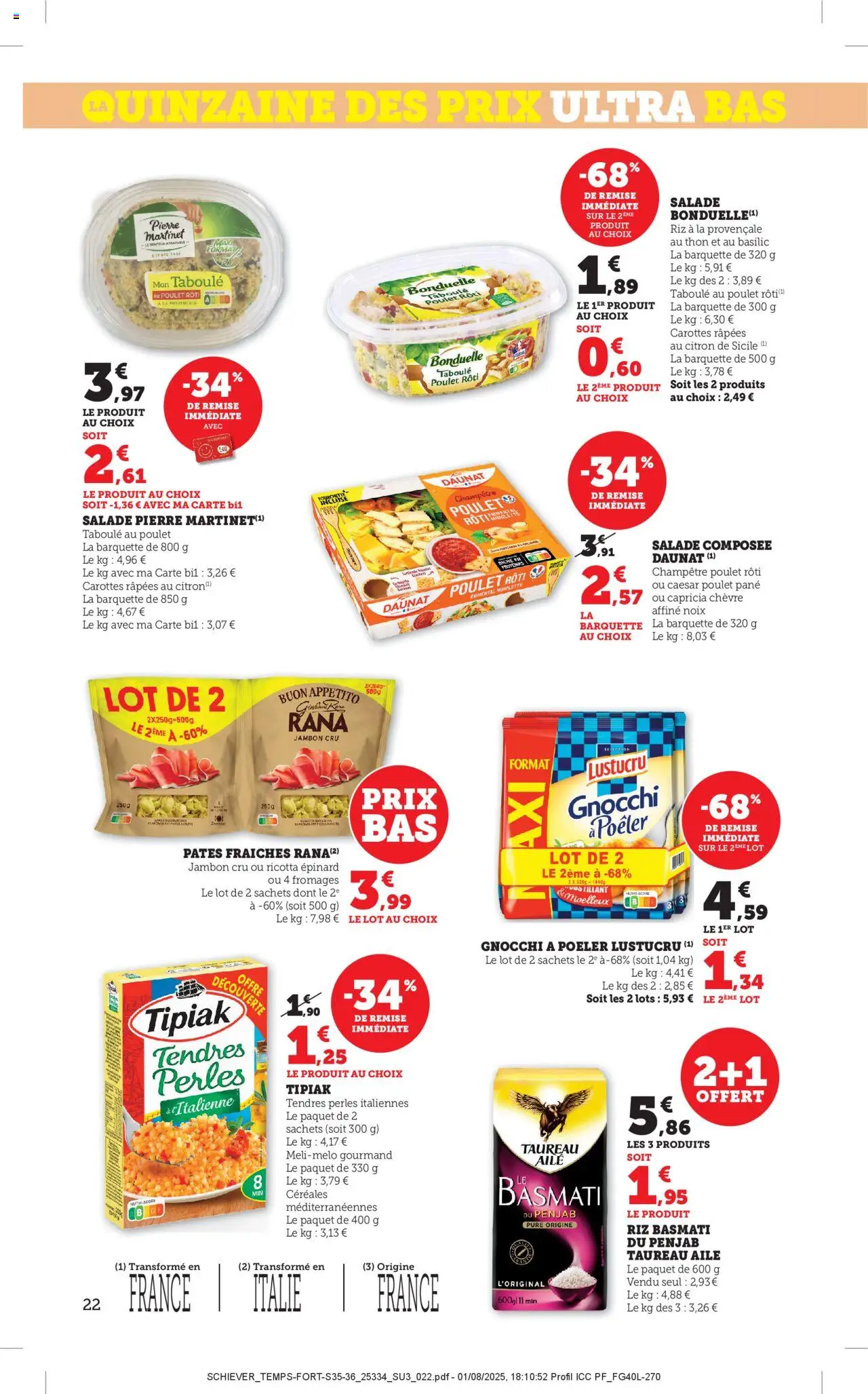  | Page: 22 | Produits: Citron, Emmental, Jambon, Noix