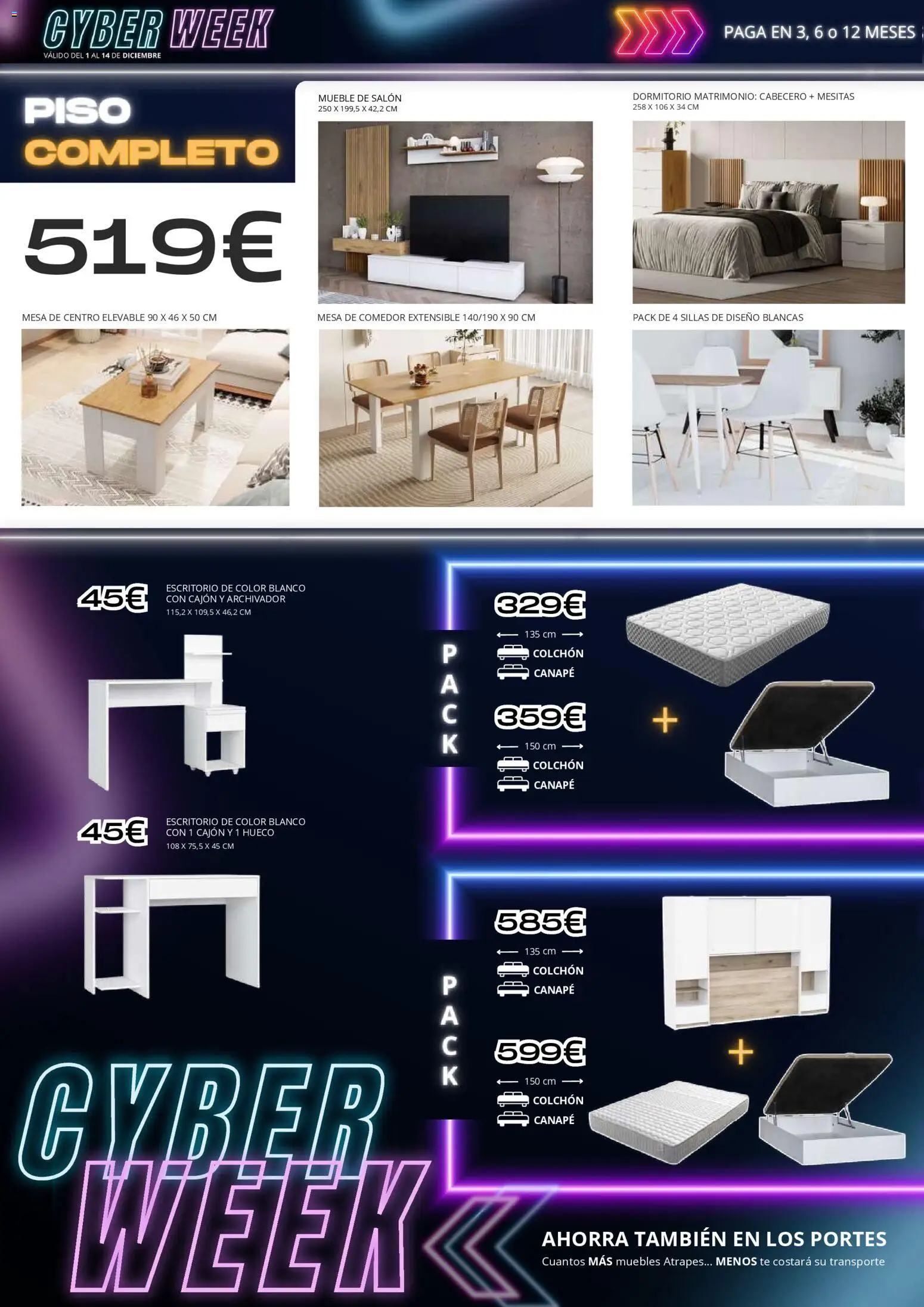 Atrapa Muebles - folleto │ válido desde el 01.12.2025 | Página: 4 | Productos: Té, Archivador, Muebles, Mesa