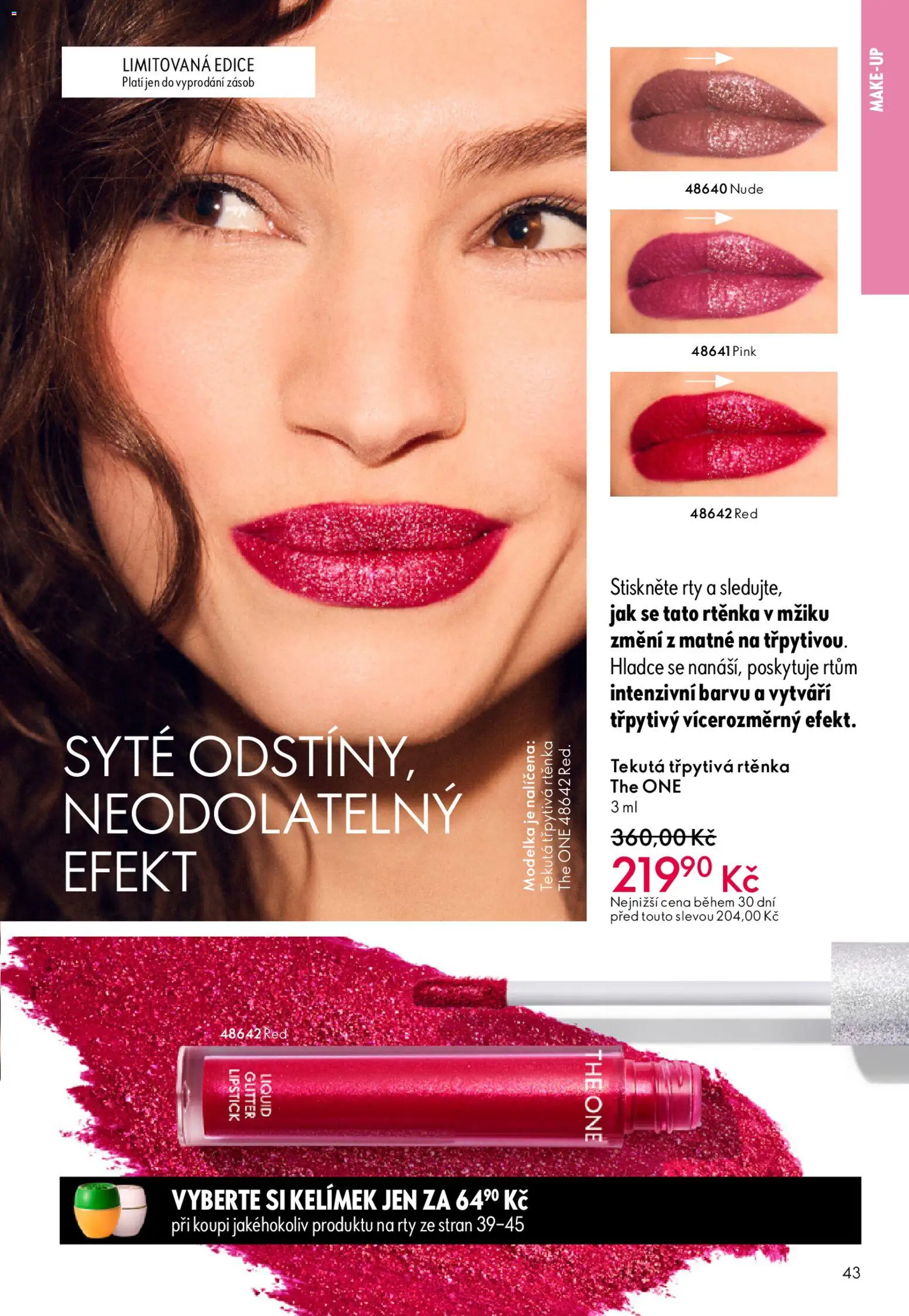 Oriflame katalog č.03/2026 od 11.02.2026 | Strana: 43 | Produkty: Makeup, Rtěnka