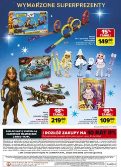 Pogląd oferty "Carrefour Gazetka - Zabawki" - ważna od 03.11.2025 | Strona: 128 | Produkty: Karta, Wyrzutnia, Lego, Klocki Lego