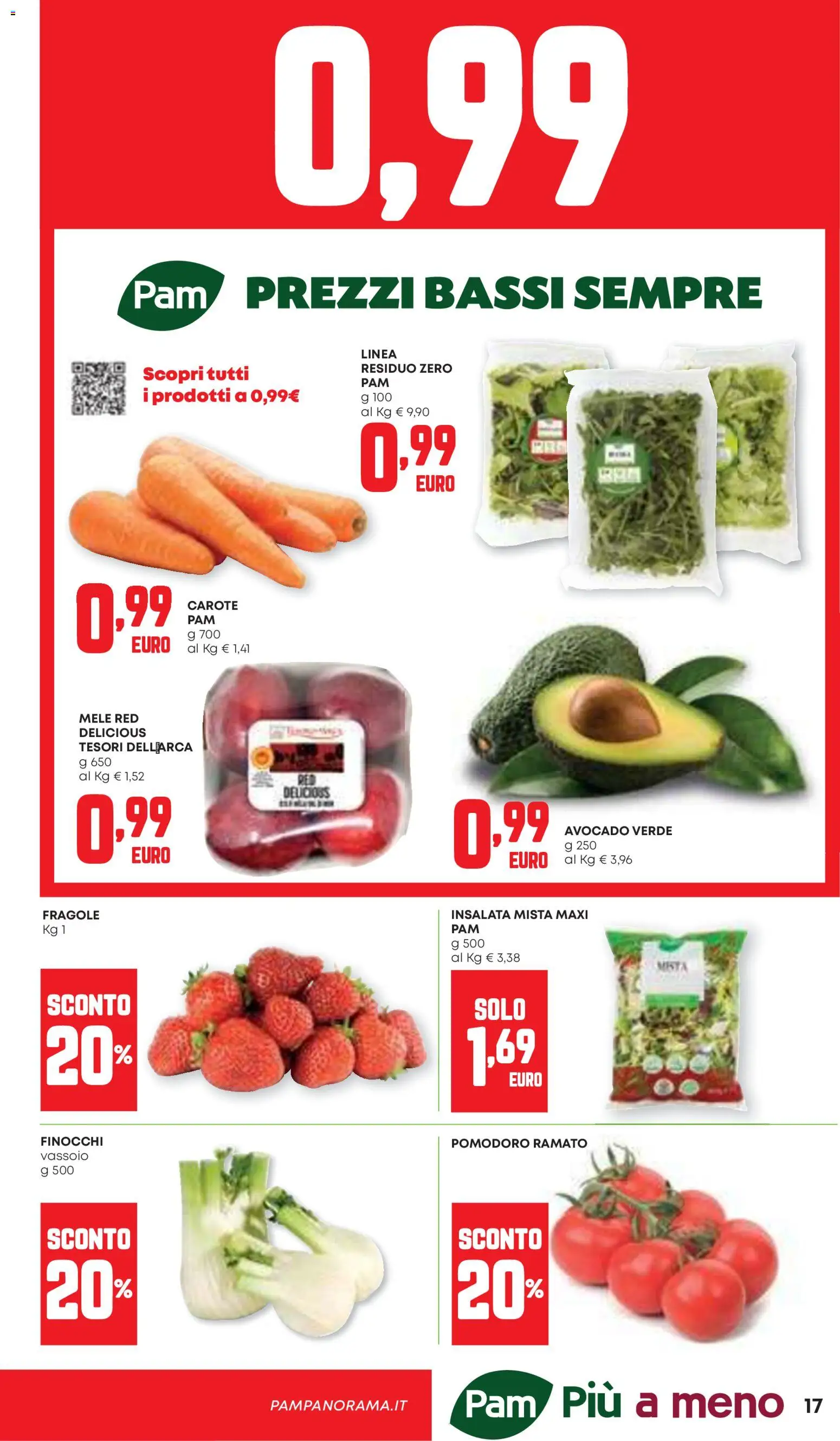 Volantino Panorama del 07.04.2026 | Pagina: 17 | Prodotti: Fragole, Avocado, Pomodoro, Finocchi