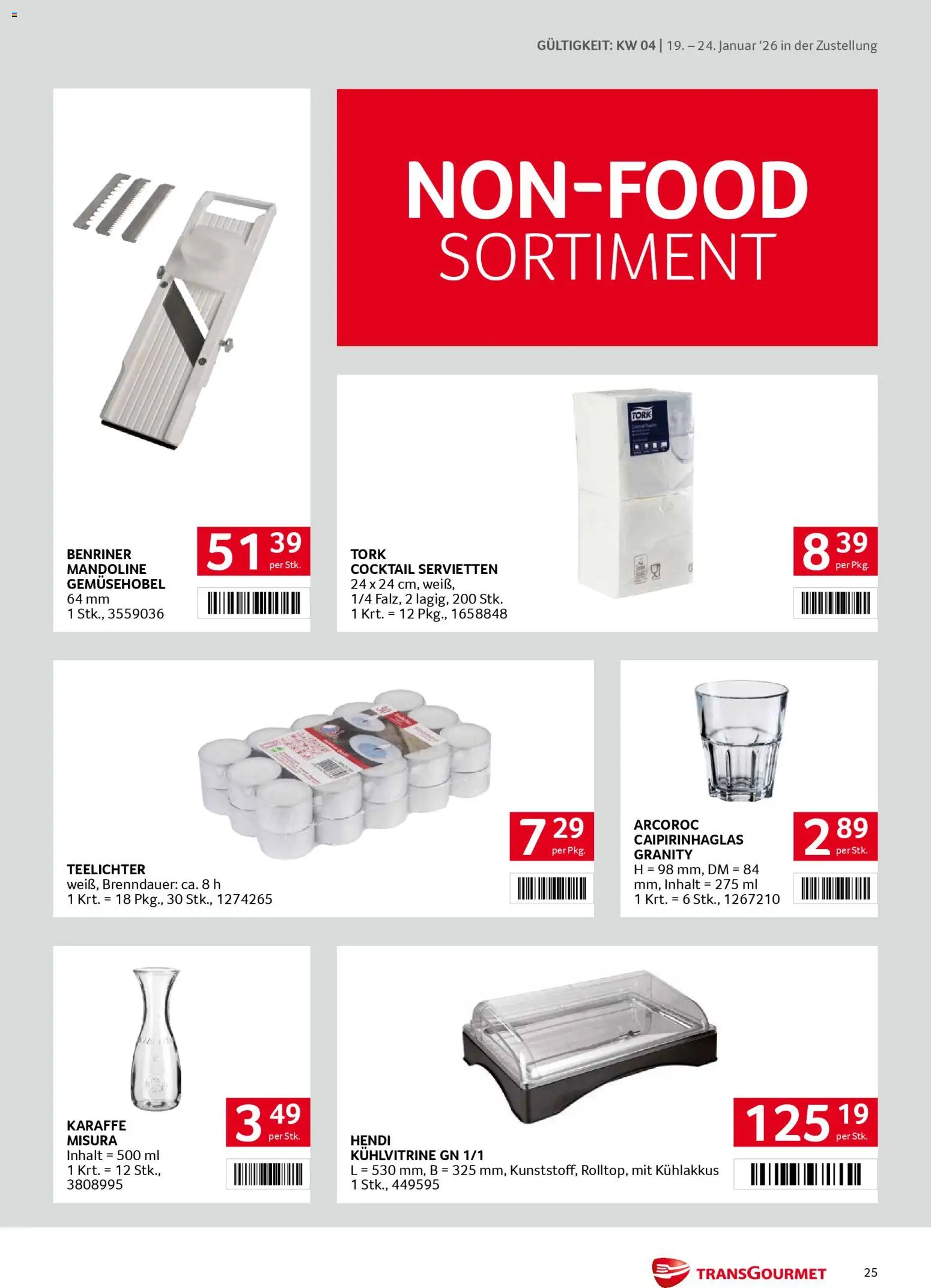 Transgourmet Zustellaktion gültig ab 19.01.2026 | Seite: 25