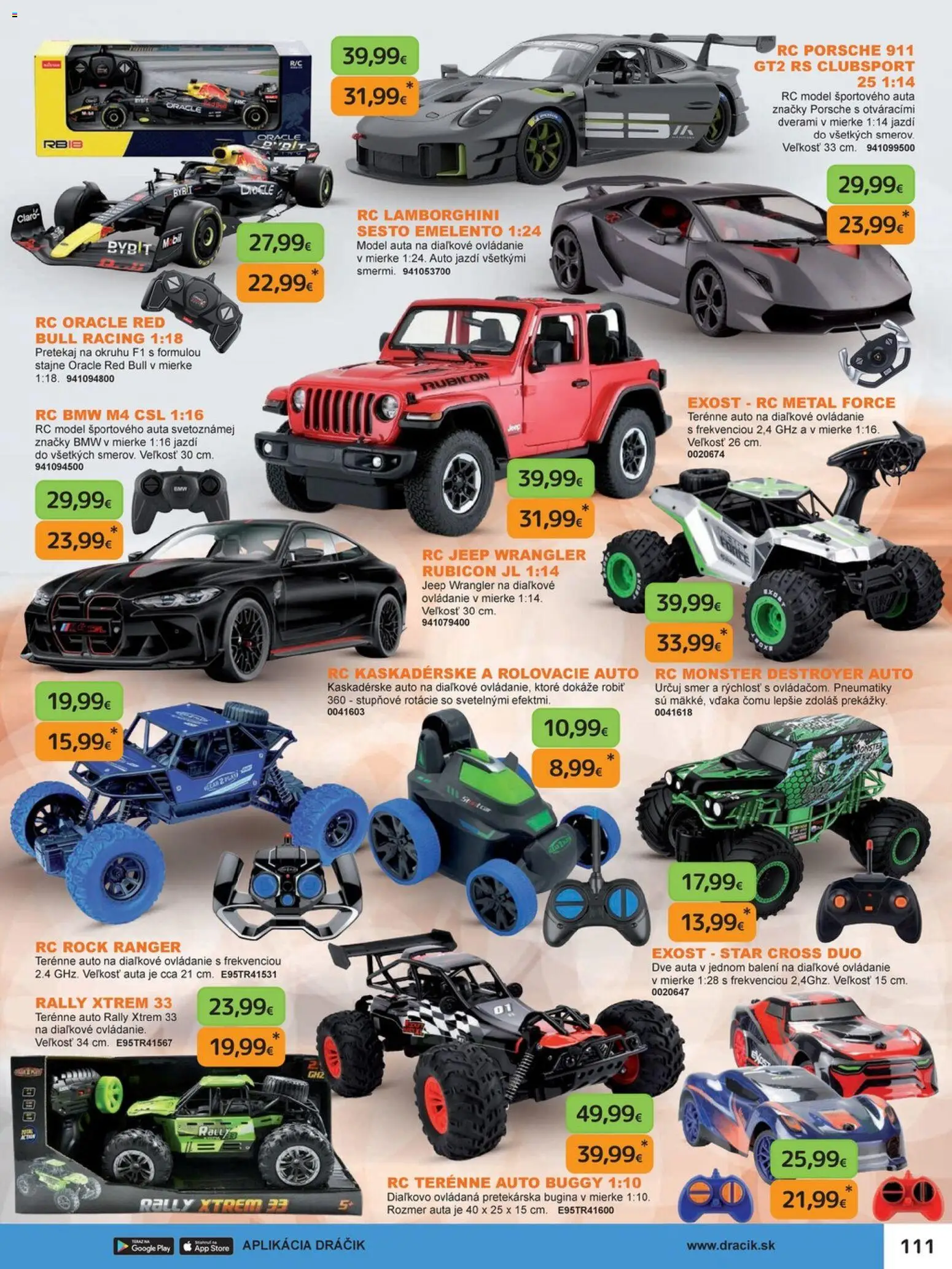 Nové Dráčik akcie – leták je platný od 03.10.2025 | Strana: 125 | Produkty: Auto na dialkové ovládanie, Red Bull