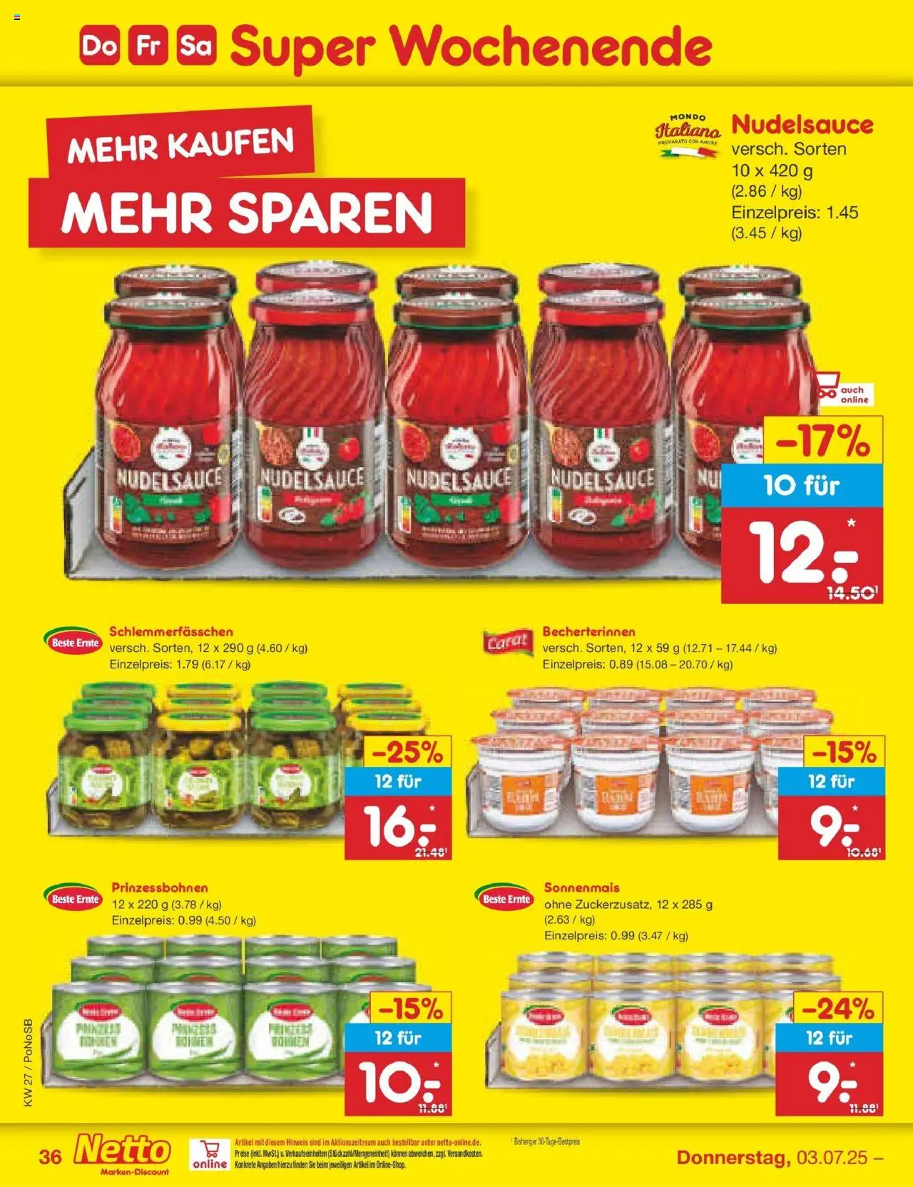 Netto Marken-Discount prospekt Amberg	 - gültig ab dem 29.06.2025 | Seite: 56 | Produkte: Pasta