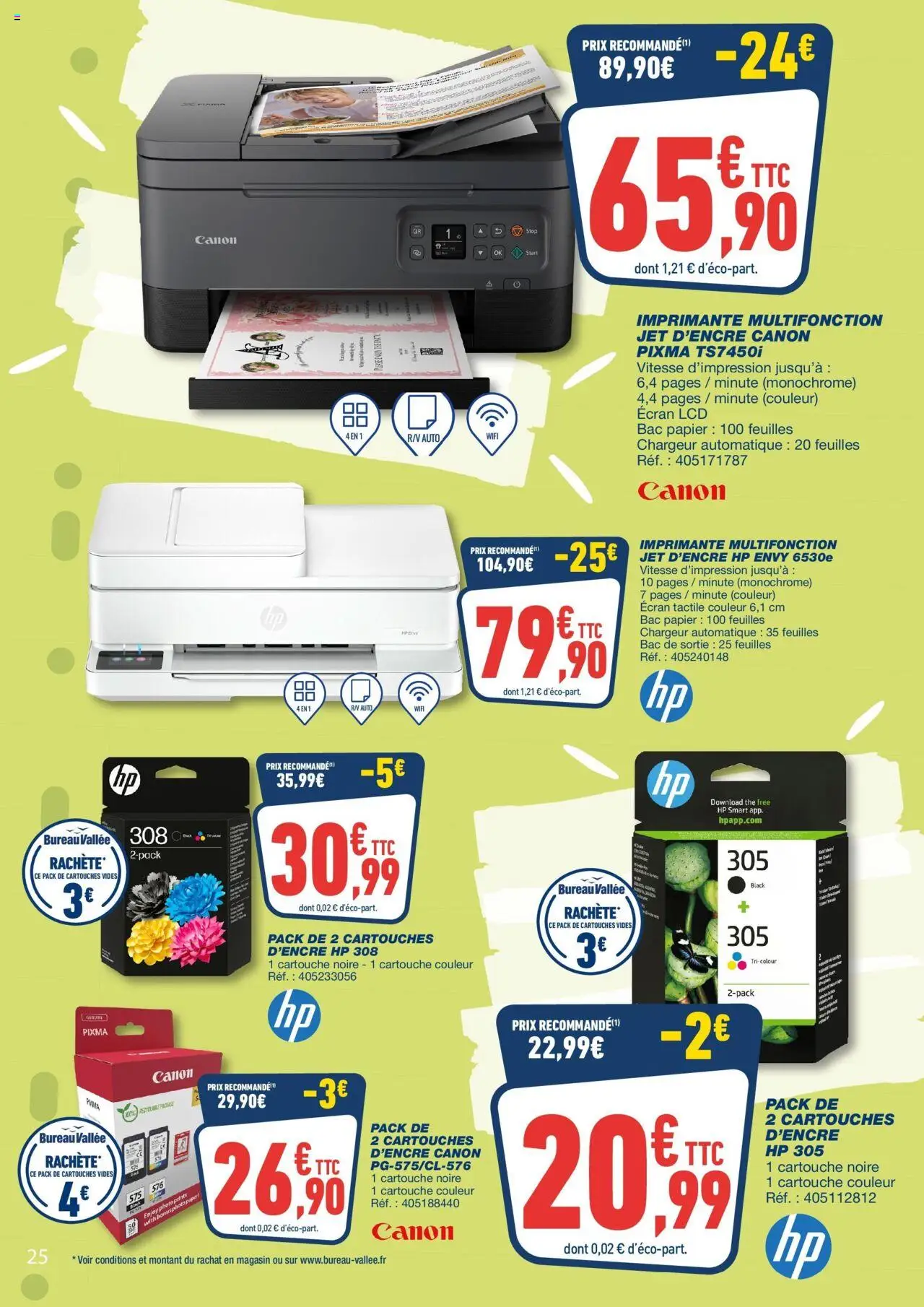  | Page: 25 | Produits: Imprimante, Bureau, Cartouche, Thé