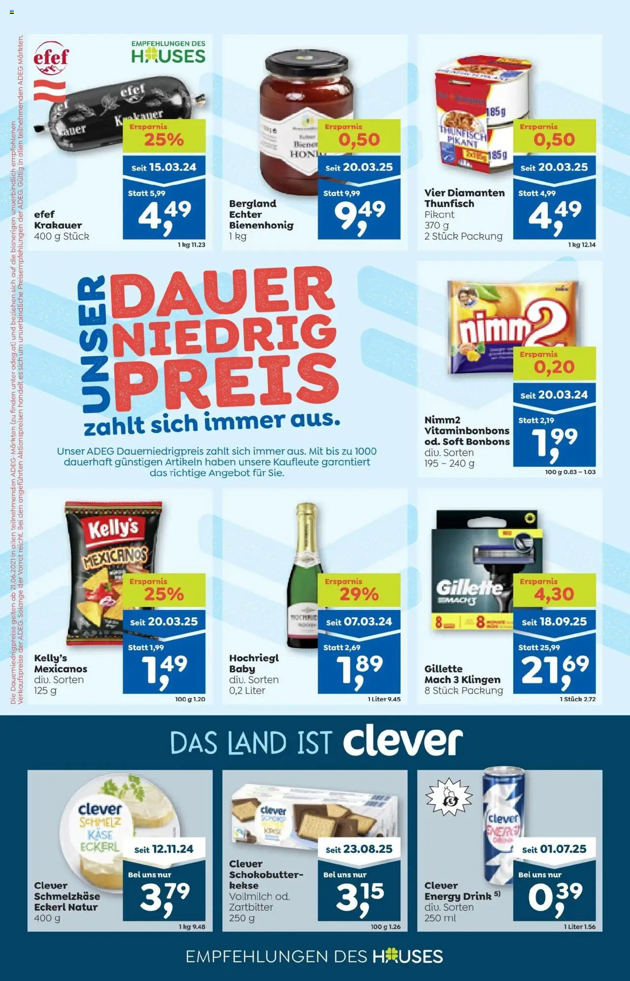 ADEG Flugblatt gültig ab 09.10.2025 | Seite: 10 | Produkte: Kekse, Käse