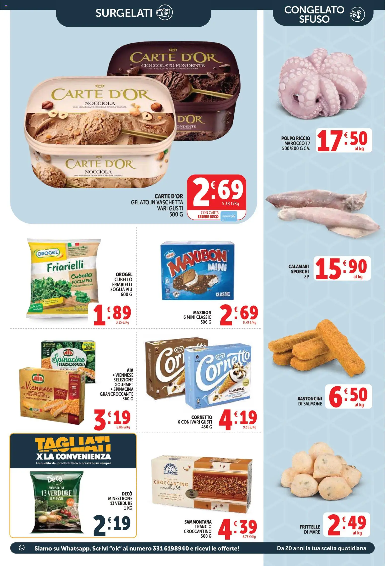 Volantino Decò del 27.03.2026 | Pagina: 23 | Prodotti: Cioccolato, Salmone, Cornetto, Friarielli