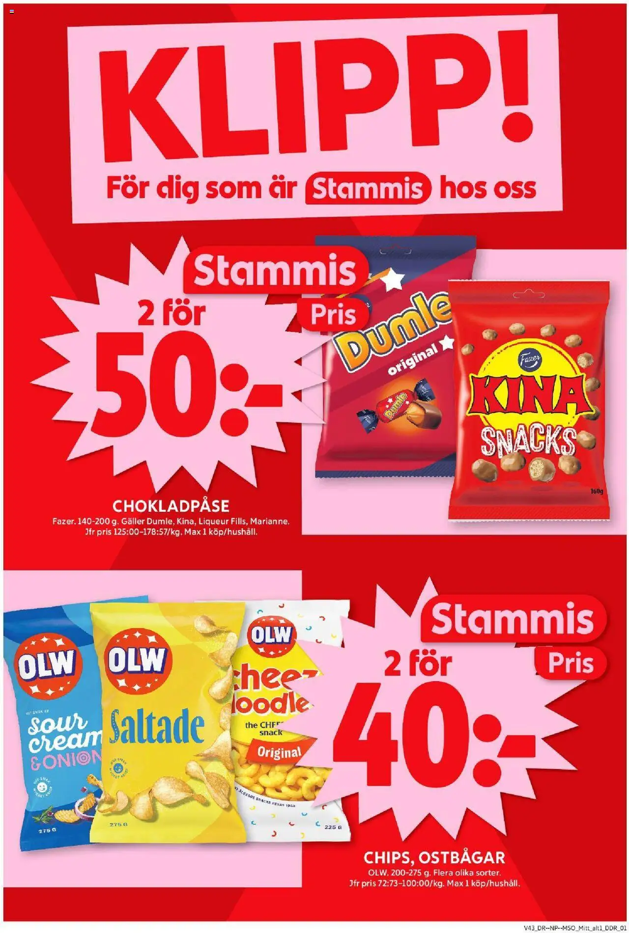ICA Maxi reklamblad aktuell från 20.10.2025 | Sida: 2 | Produkter: Ostbågar, Galler, Chips