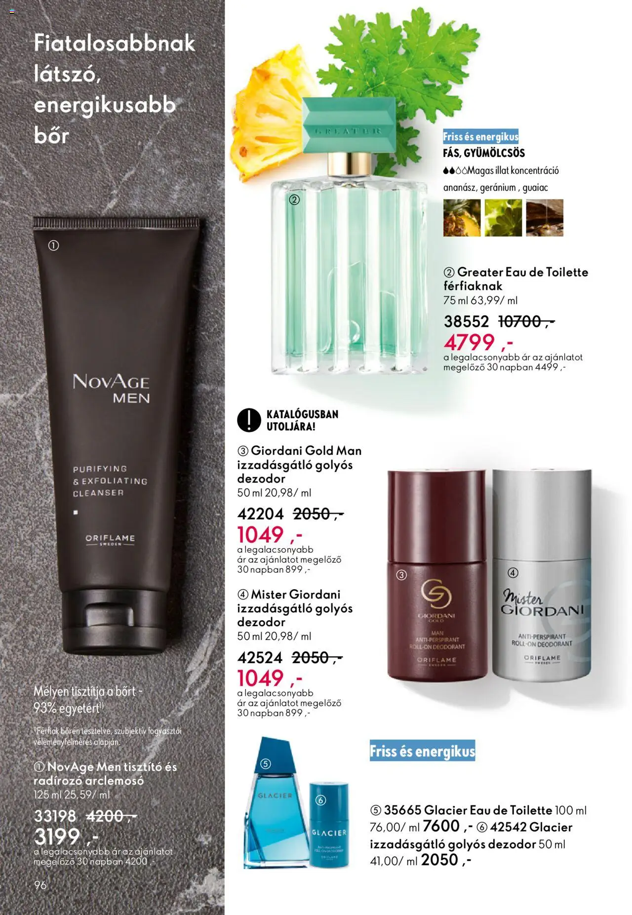 Oriflame akciós ujság - amely érvényes a következő dátumtól: 07.09.2025 | Oldal: 96 | Termékek: Dezodor, Izzadásgátló