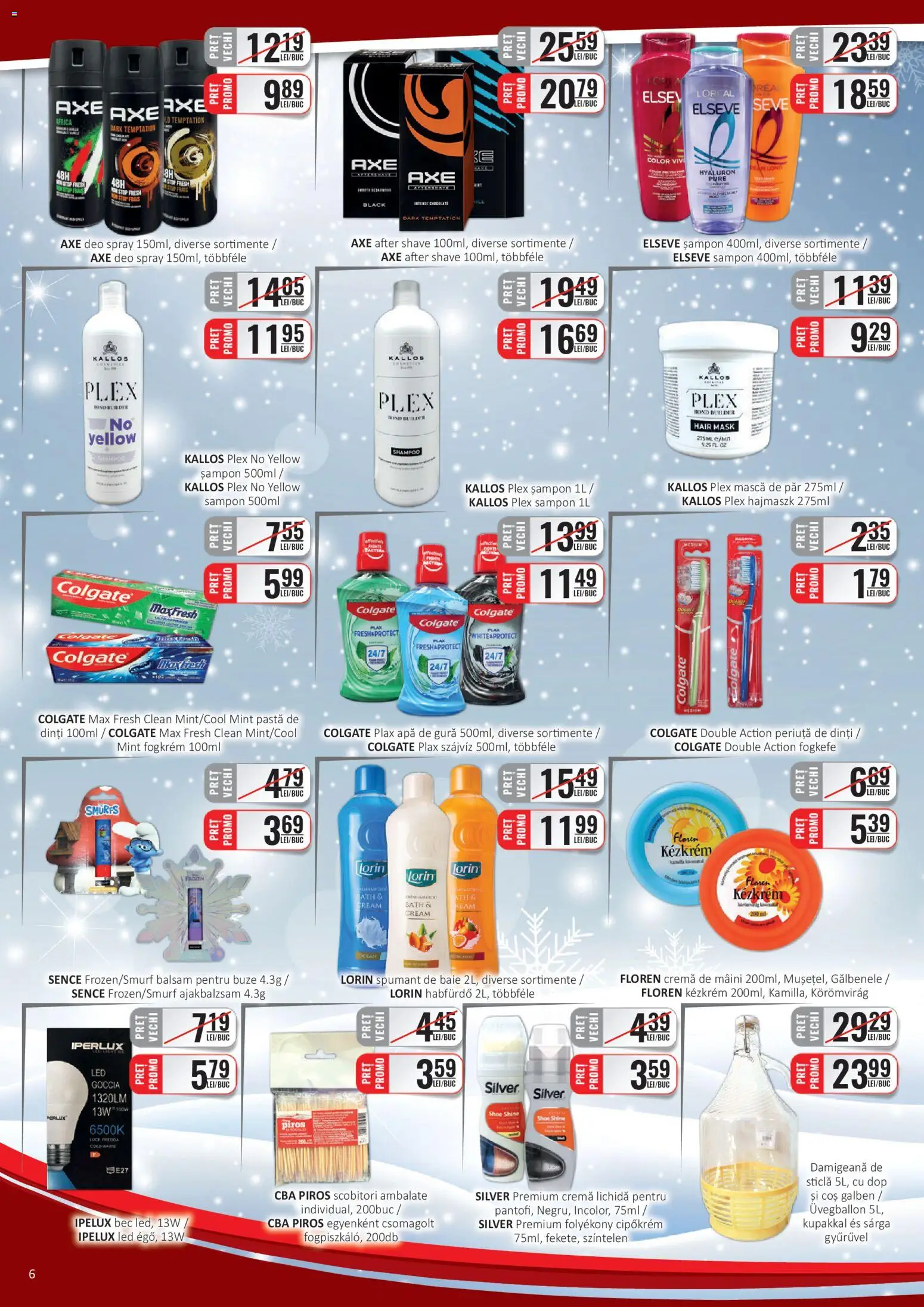 Noul catalog CBA – valabil de la 03.01.2026 | Pagină: 6 | Produse: Coș, Cremă, Apă de gură, Spumant de baie